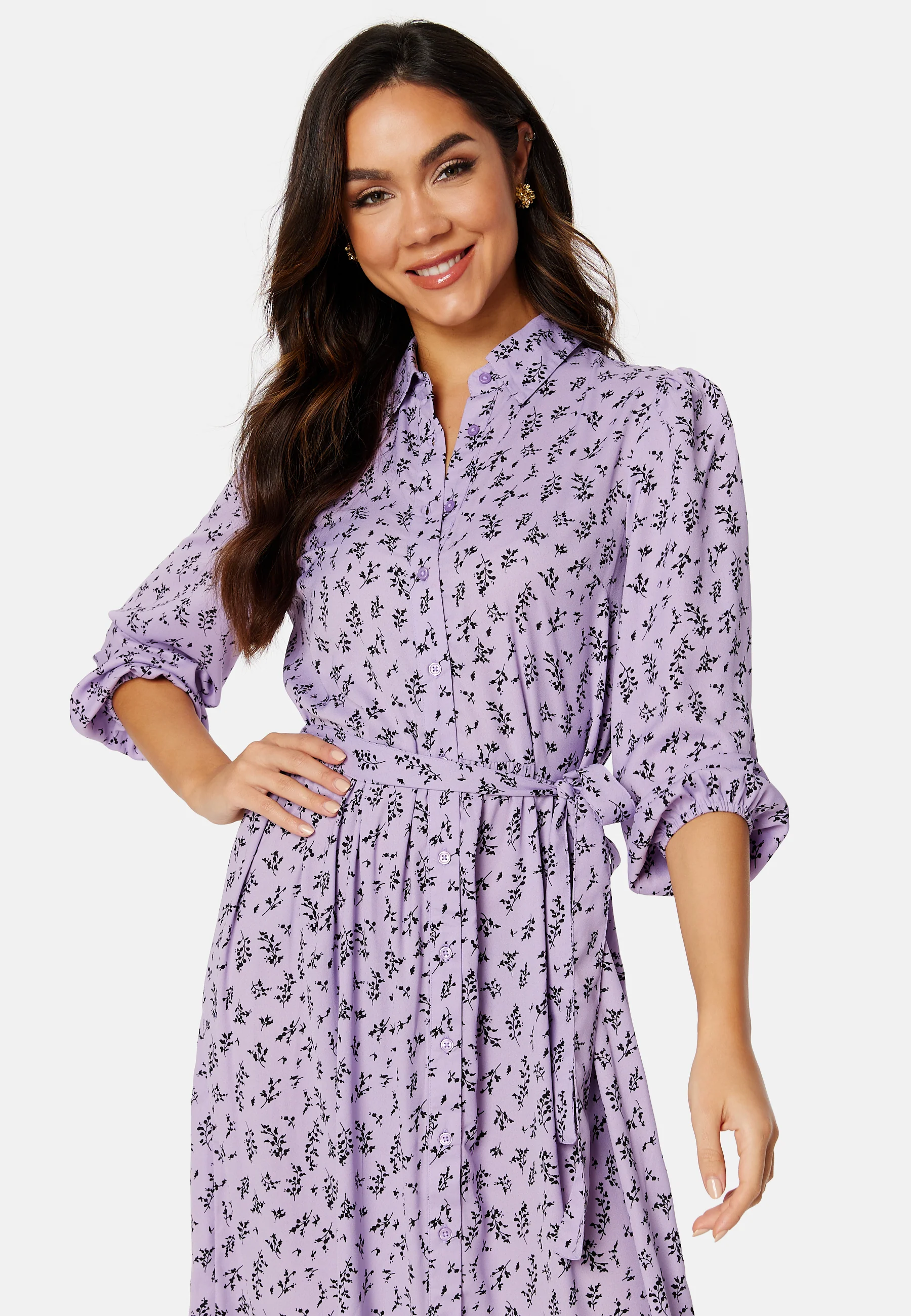 Serene puff sleeve dress - Image 2