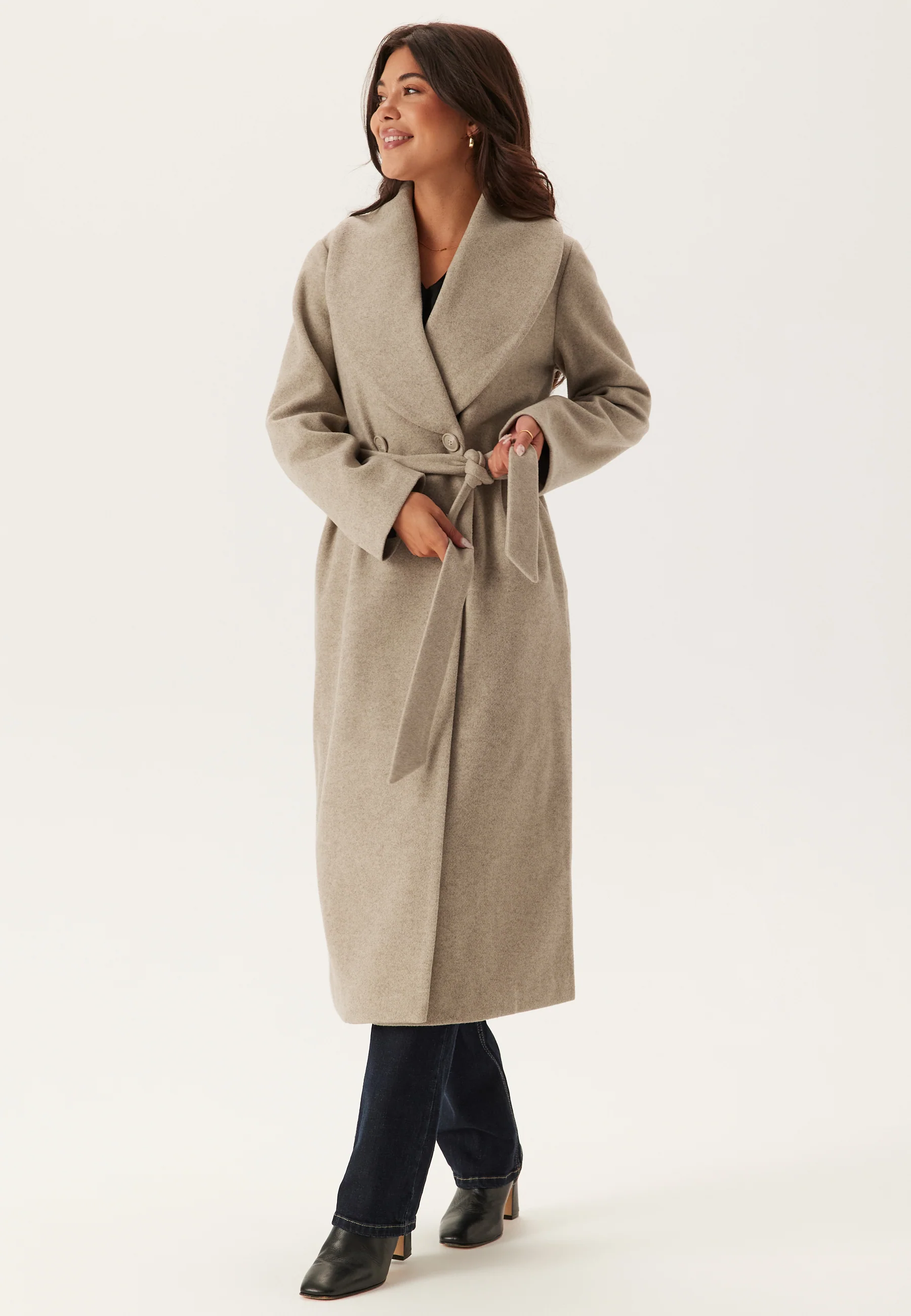 Shawl Collar Coat - Image 2