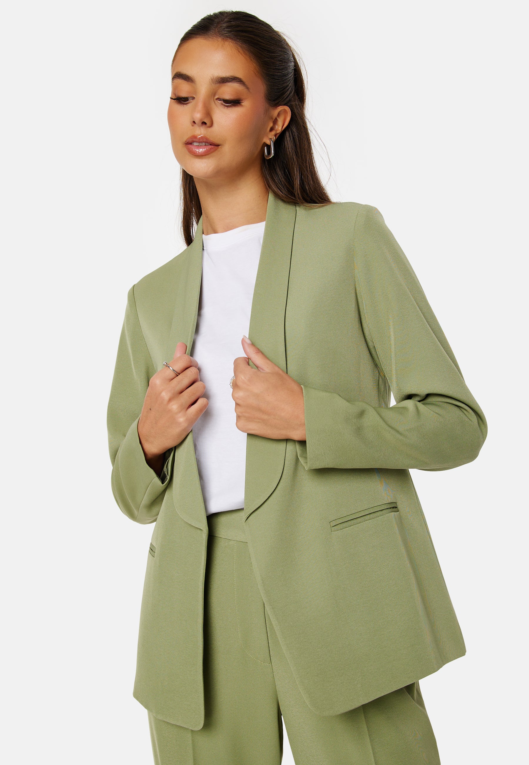 Shawl Collar Regular L/S Blazer - Image 2
