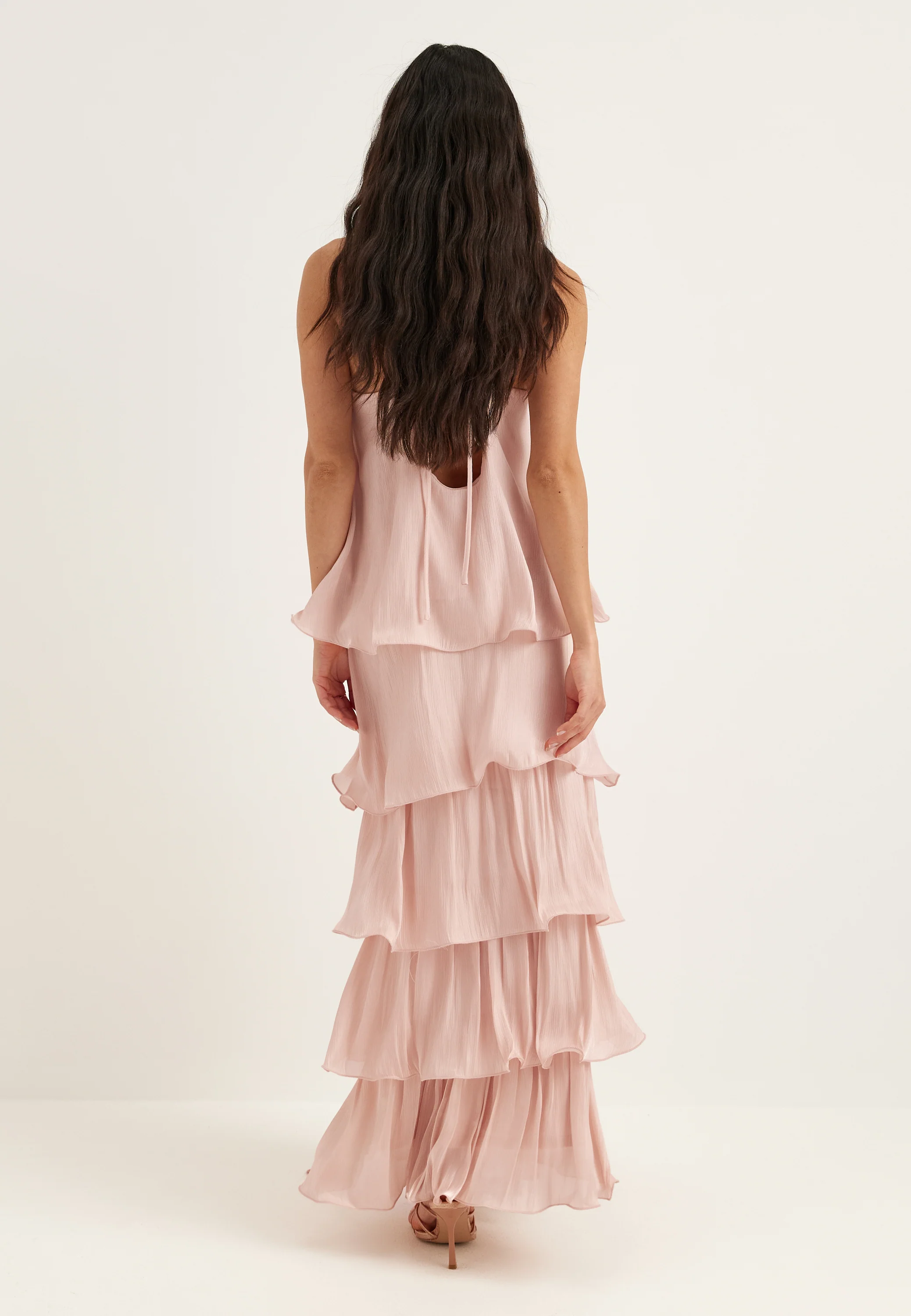 Shimmer Flounce Maxi Skirt - Image 5
