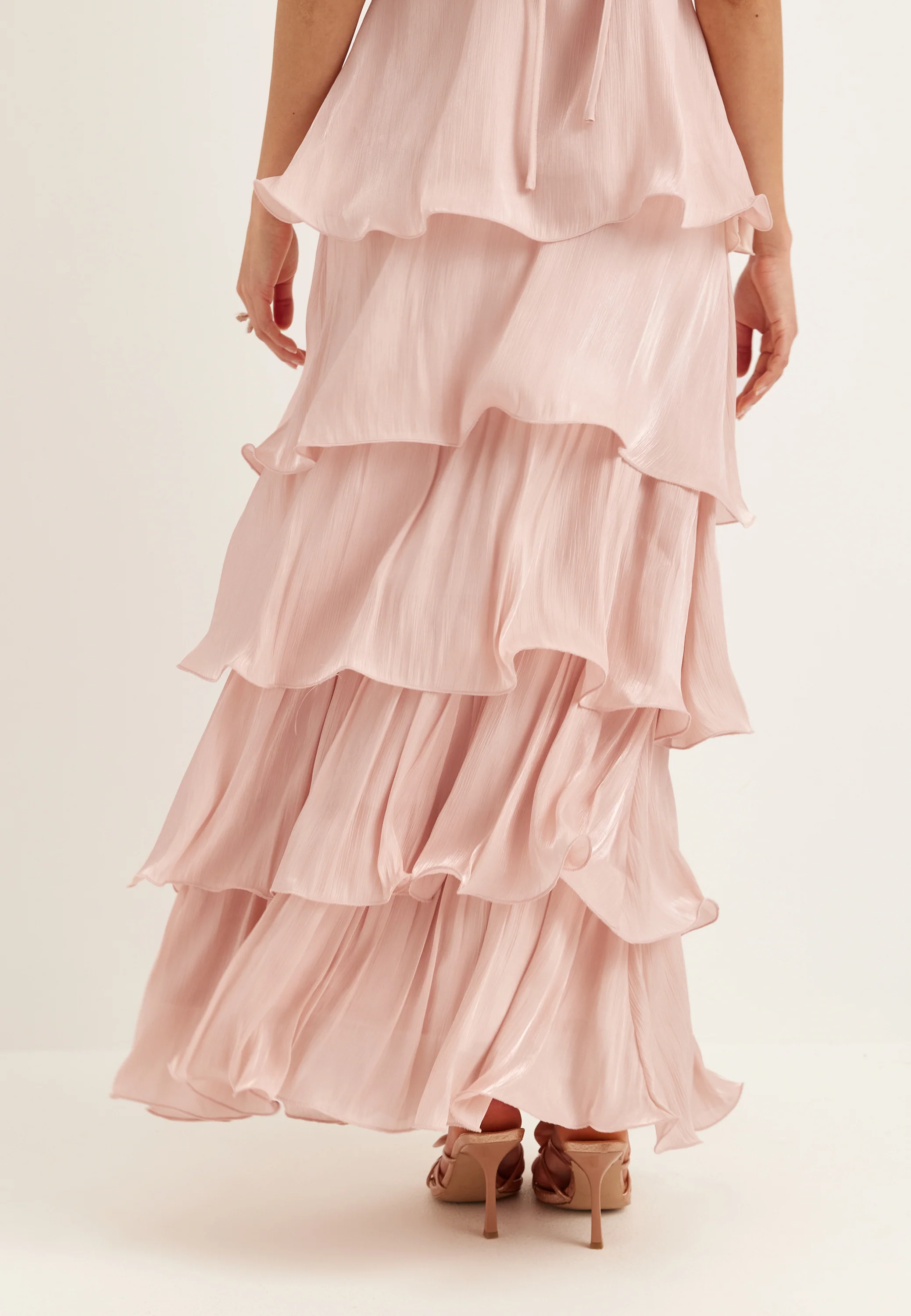 Shimmer Flounce Maxi Skirt - Image 6