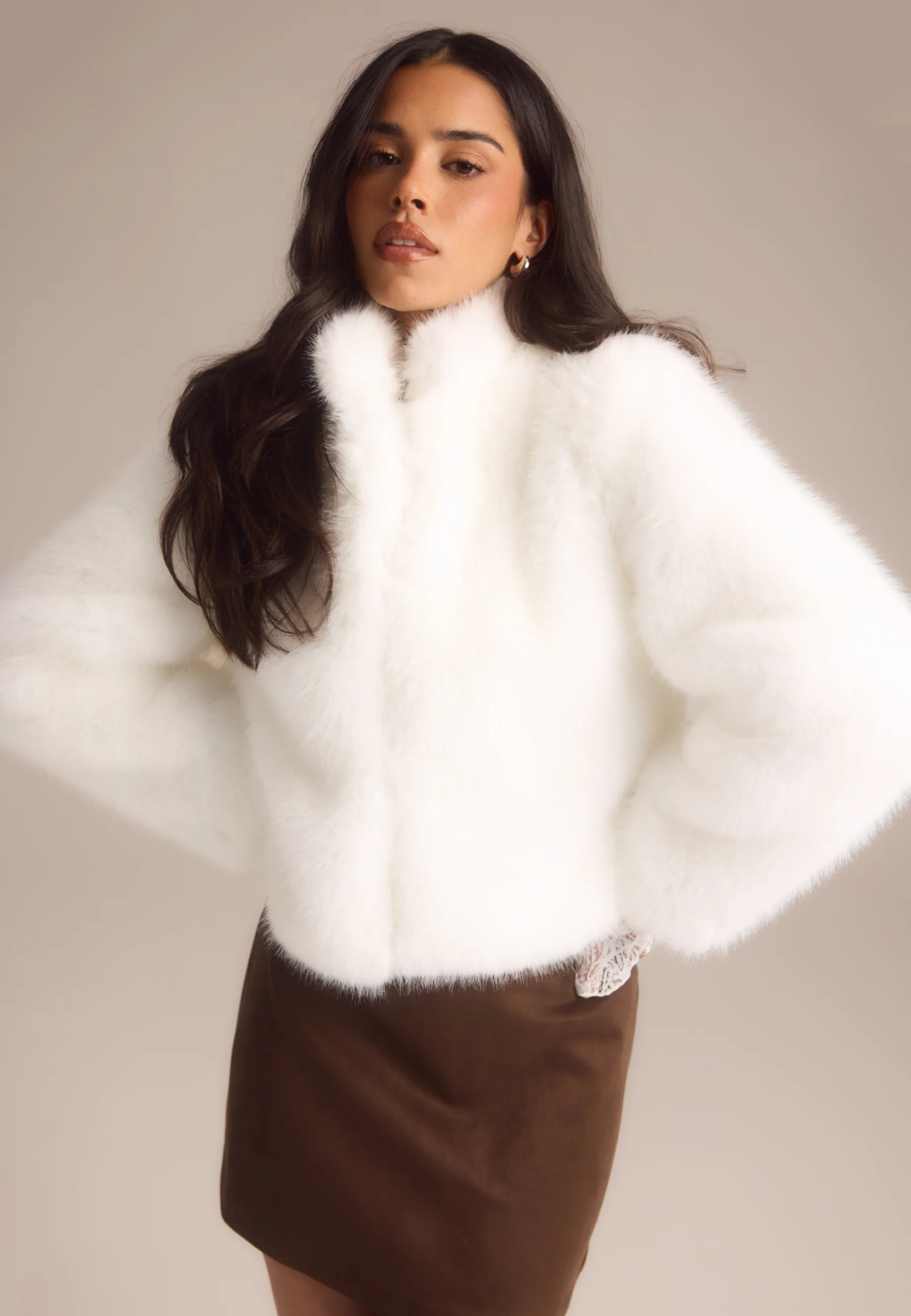 Short Faux Fur Jacket