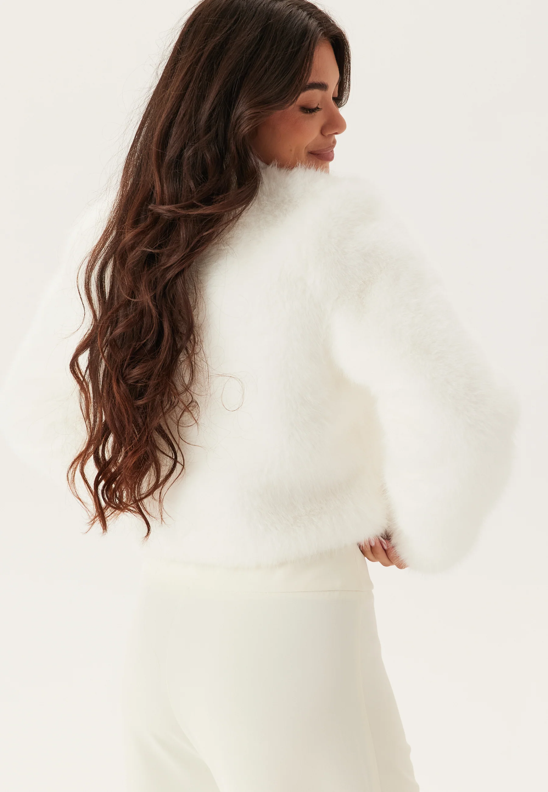 Short Faux Fur Jacket - Image 5