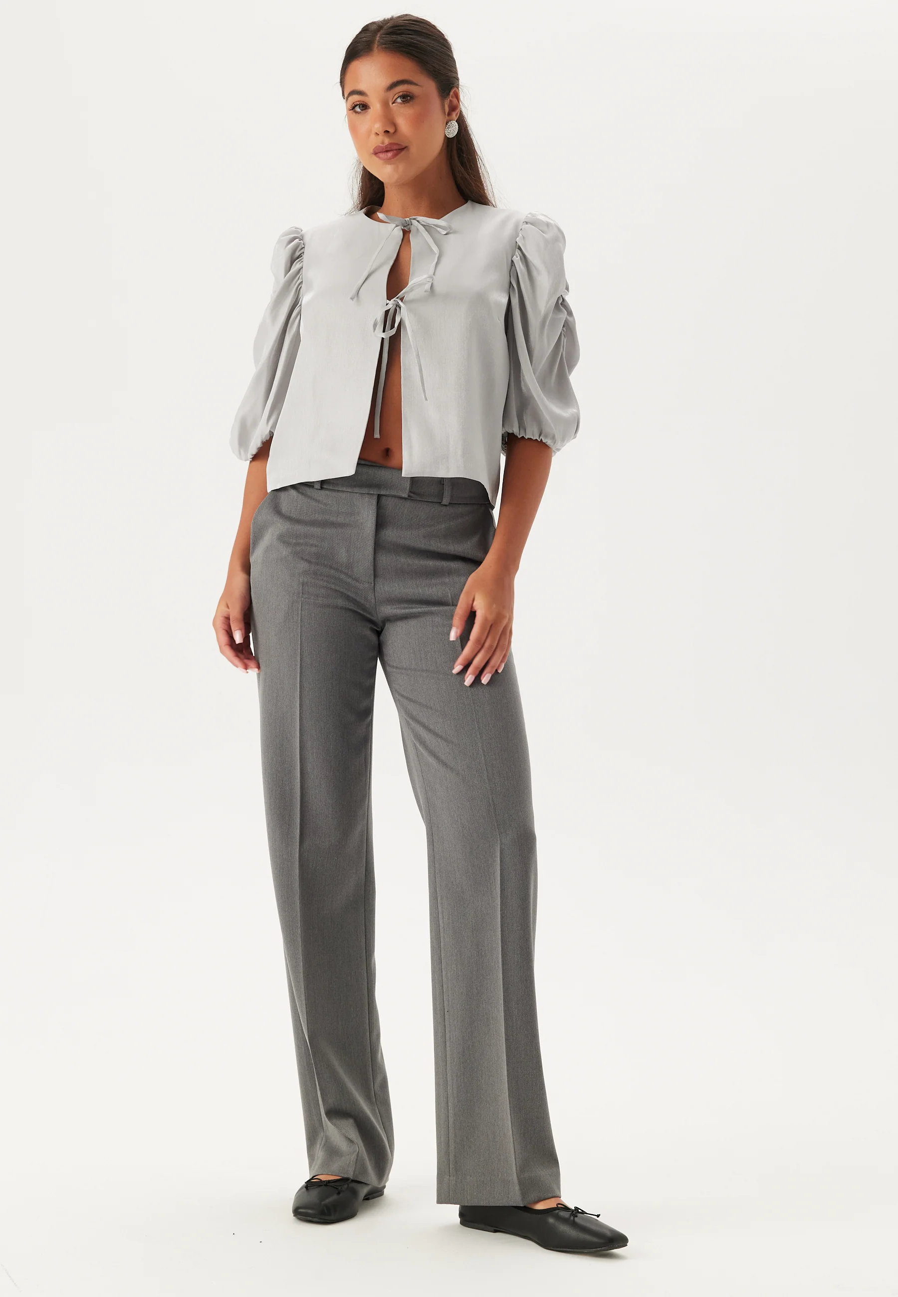 Short Puff Sleeve Blouse - Image 3