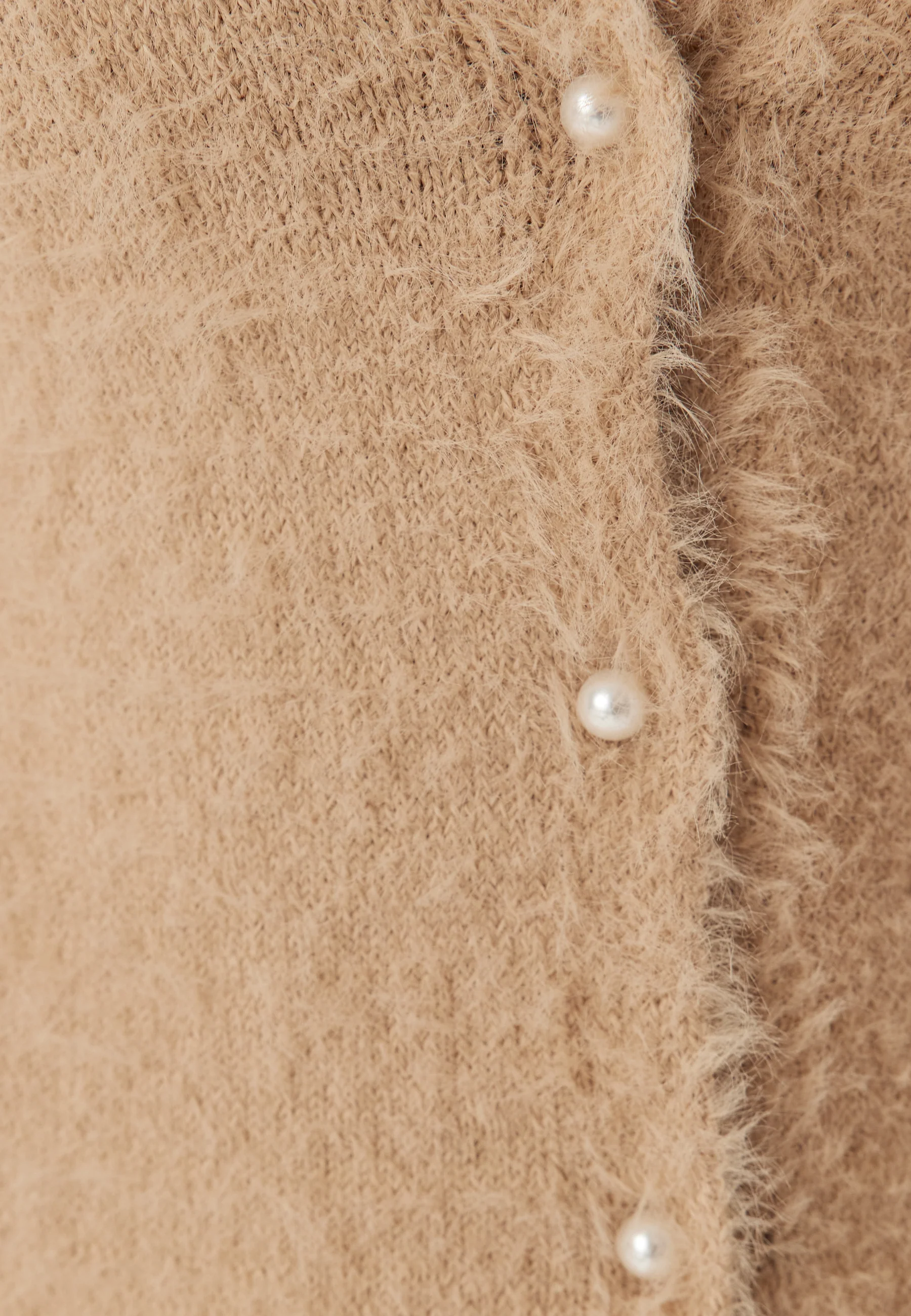 Short Sleeve Fluffy Knitted Cardigan - Image 5