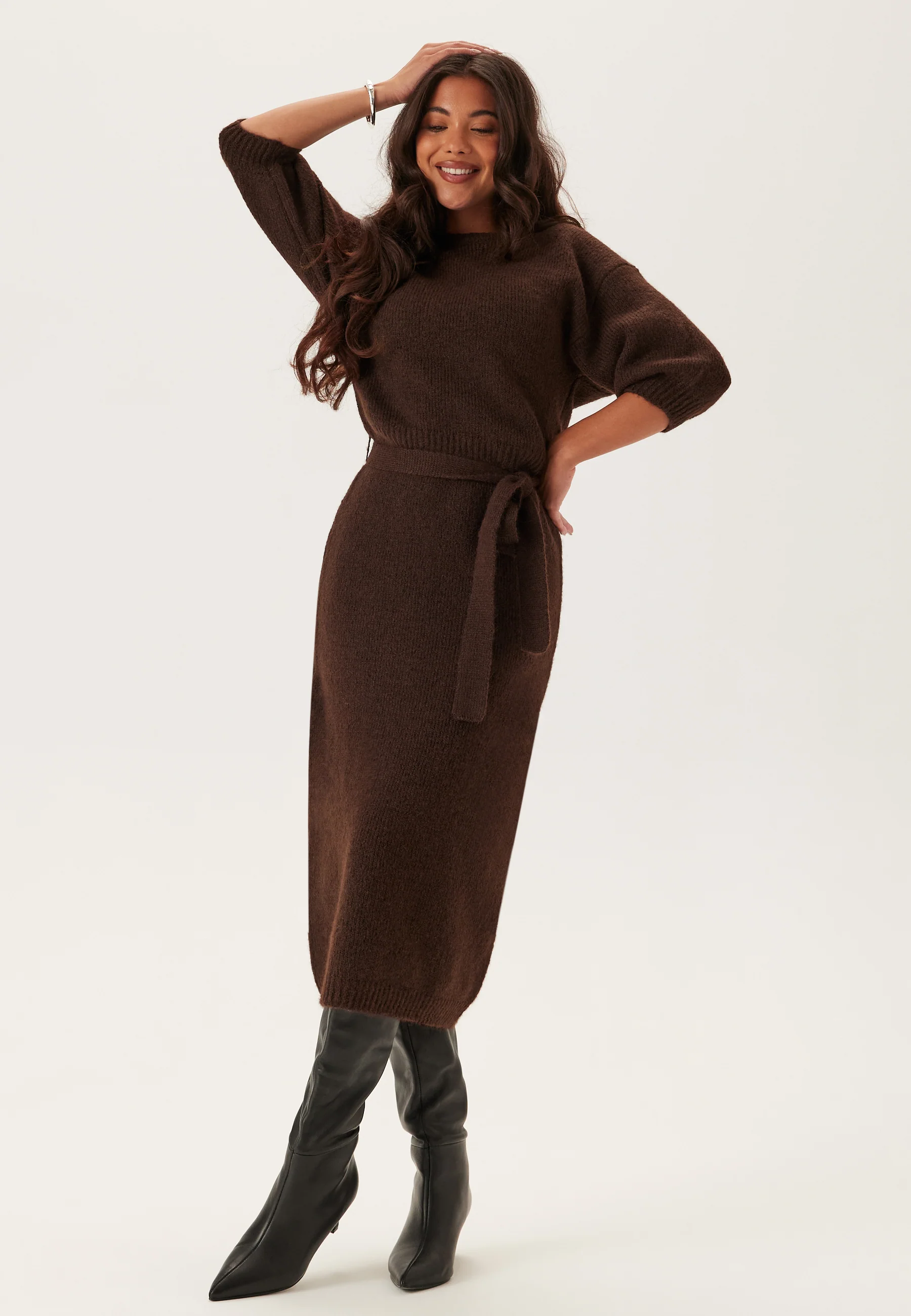 Short Sleeve Knitted Dress