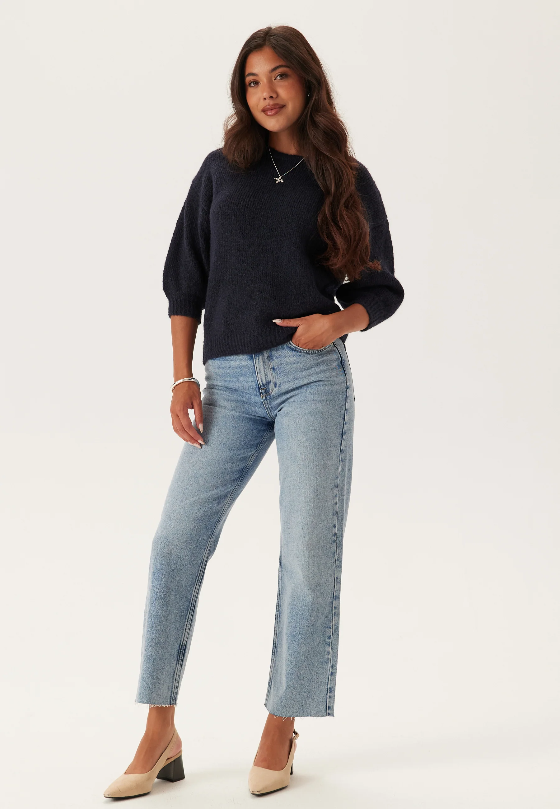 Short Sleeve Knitted Sweater - Image 3