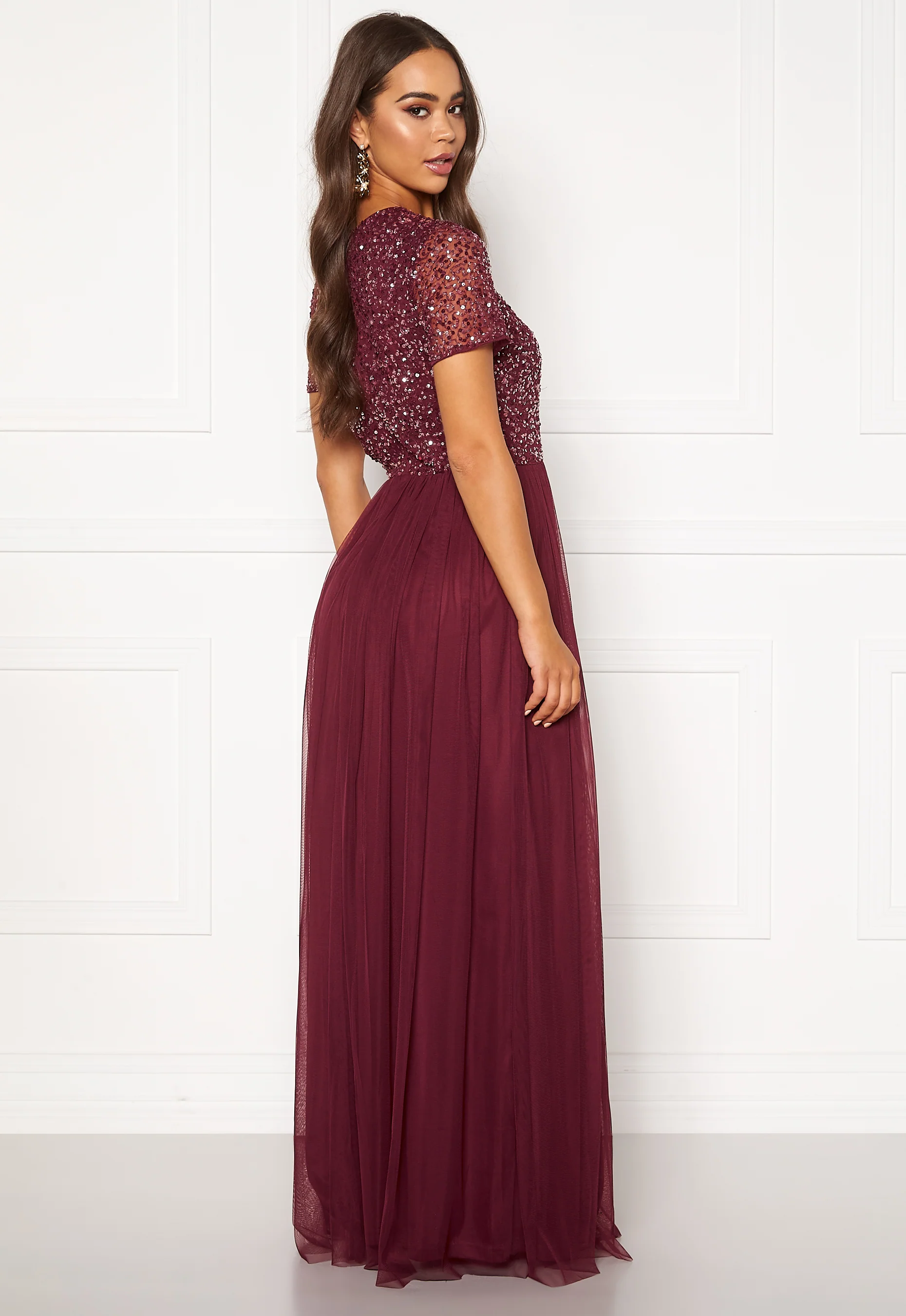 Short Sleeve Sequin Dress - Image 2