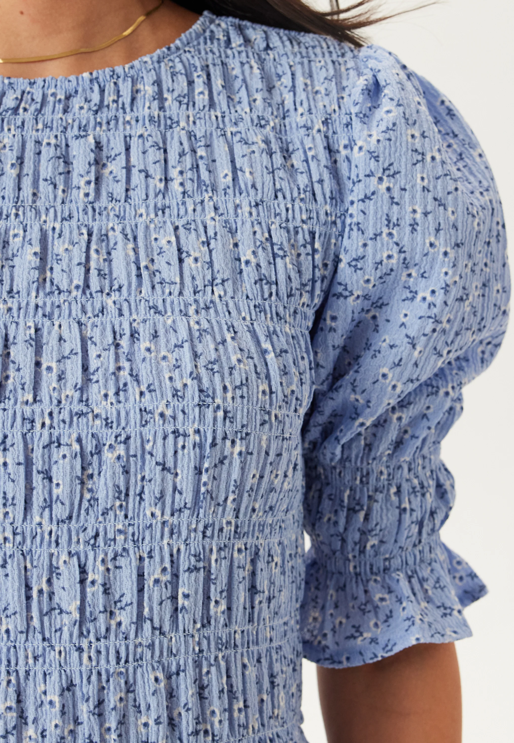 Short Sleeve Smock Dress - Image 4