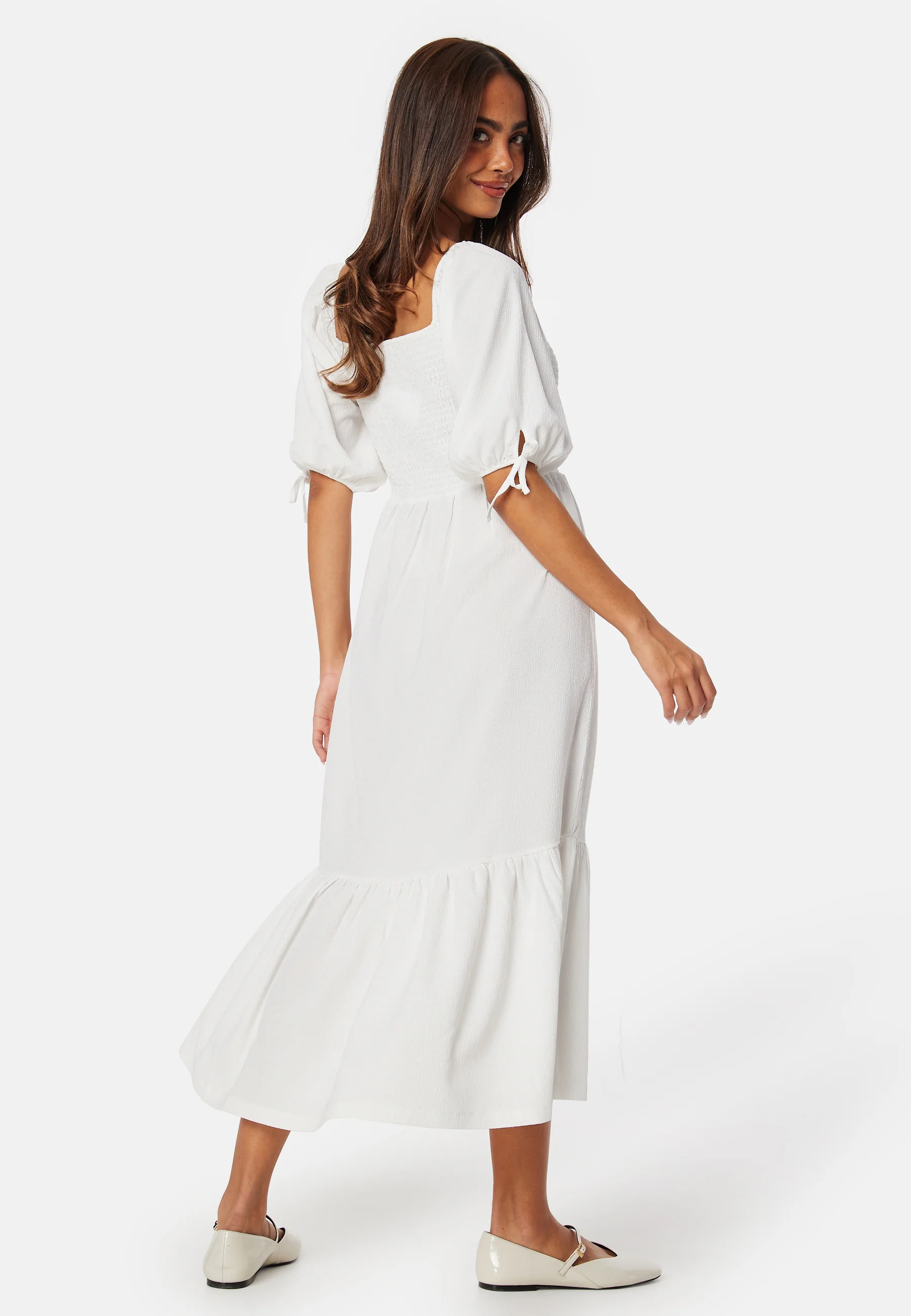 Short Sleeve Smock Dress - Image 3