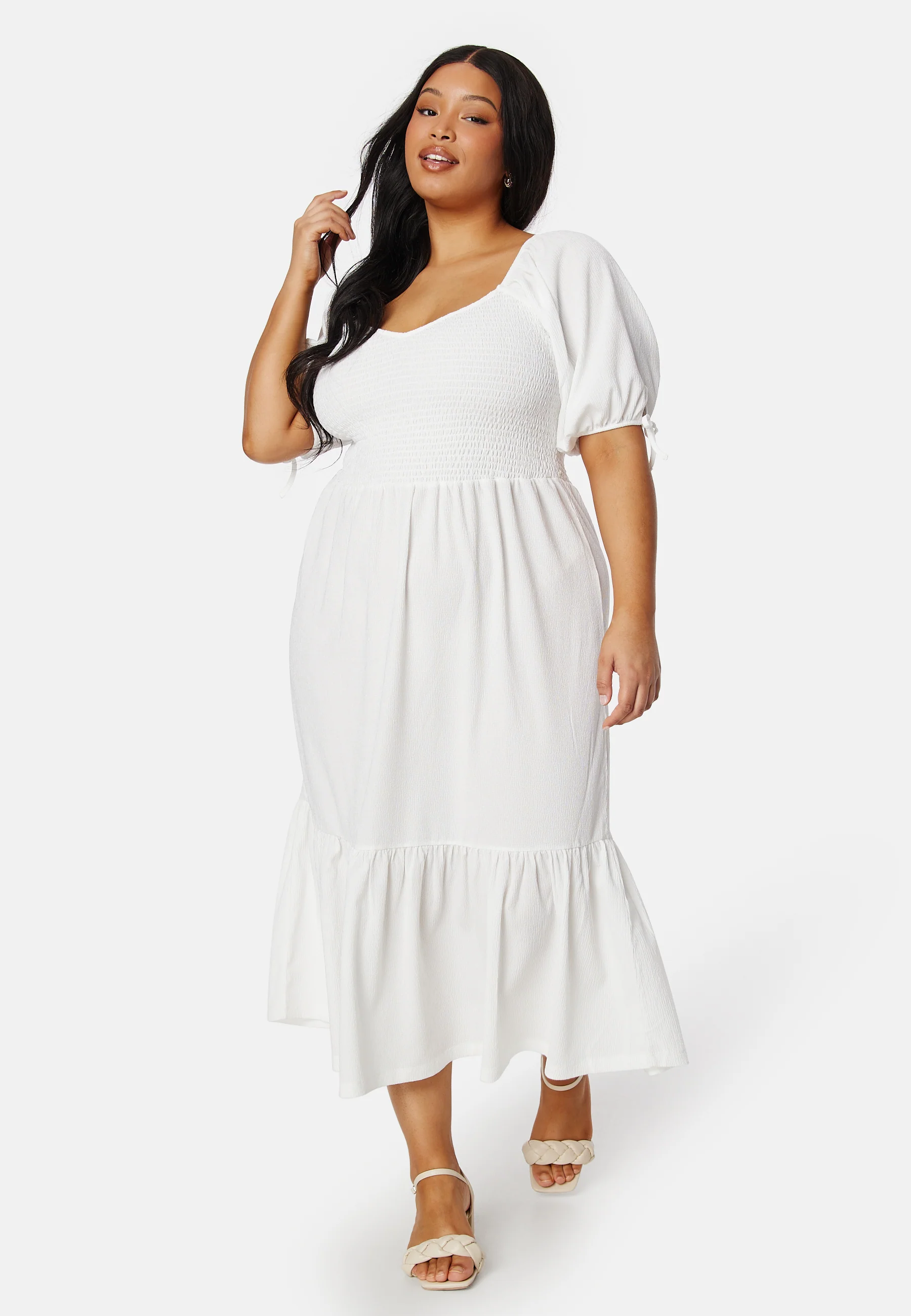 Short Sleeve Smock Dress - Image 6