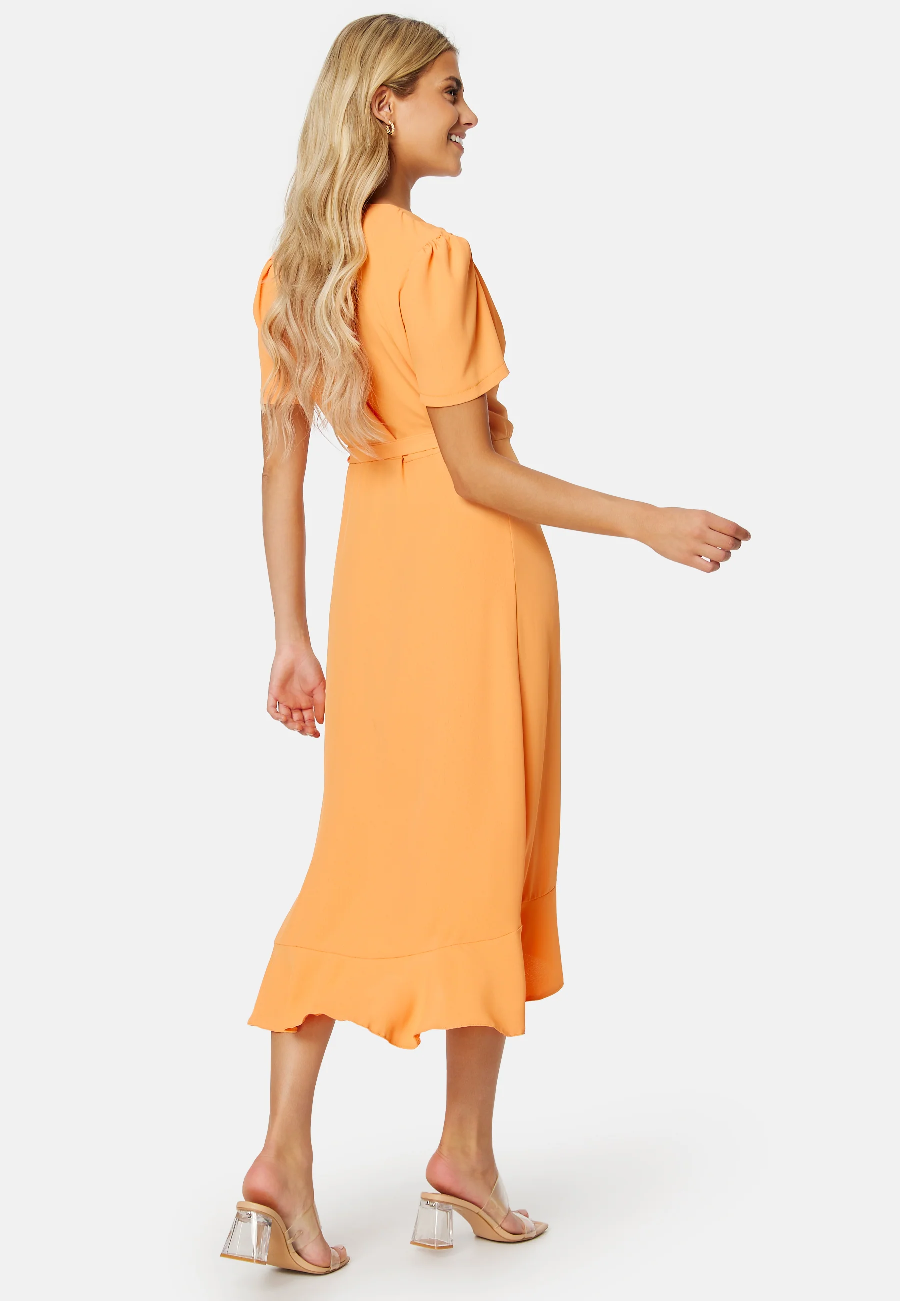 Short Sleeve Wrap Dress - Image 2