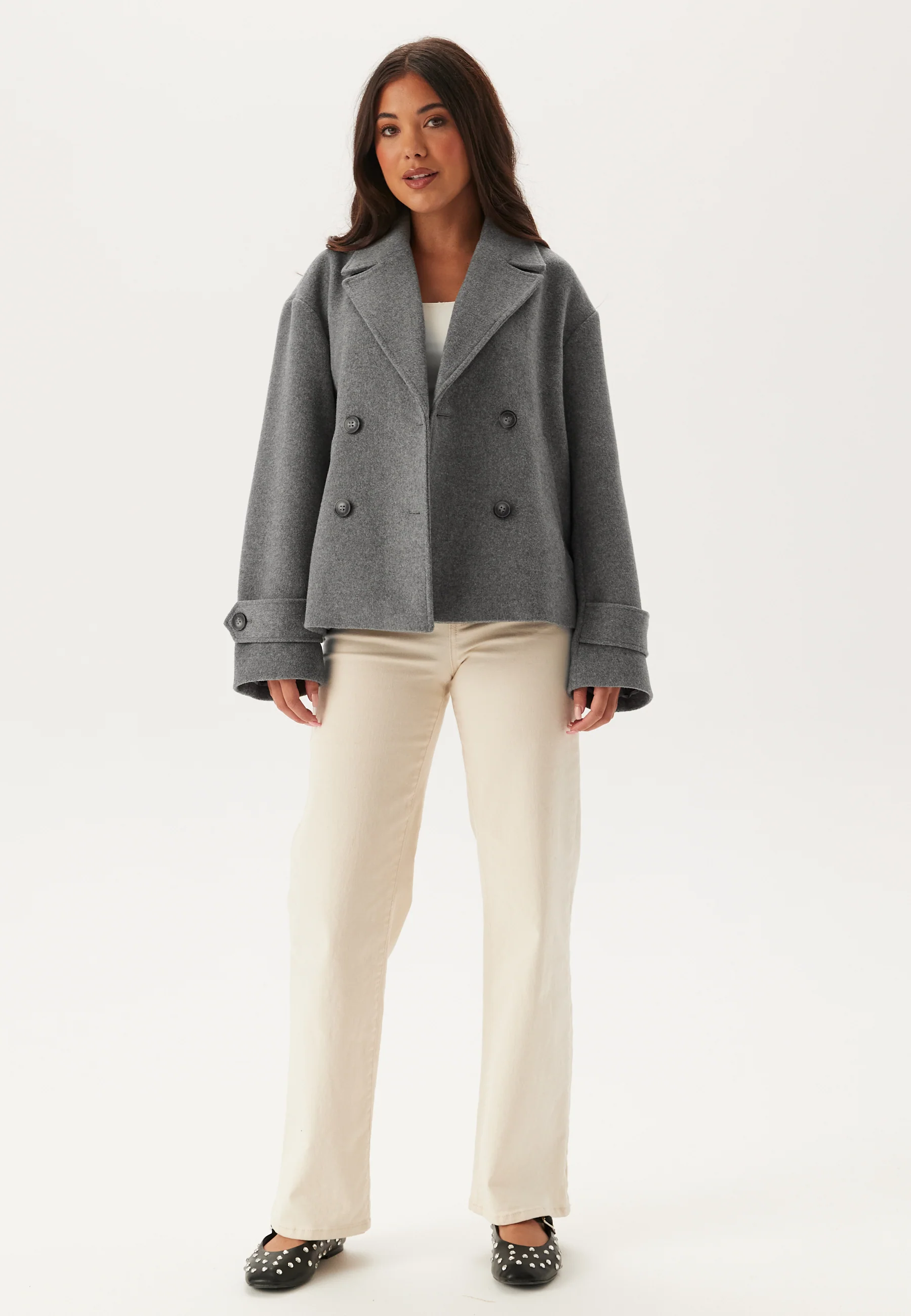 Short Wool Blend Jacket - Image 4