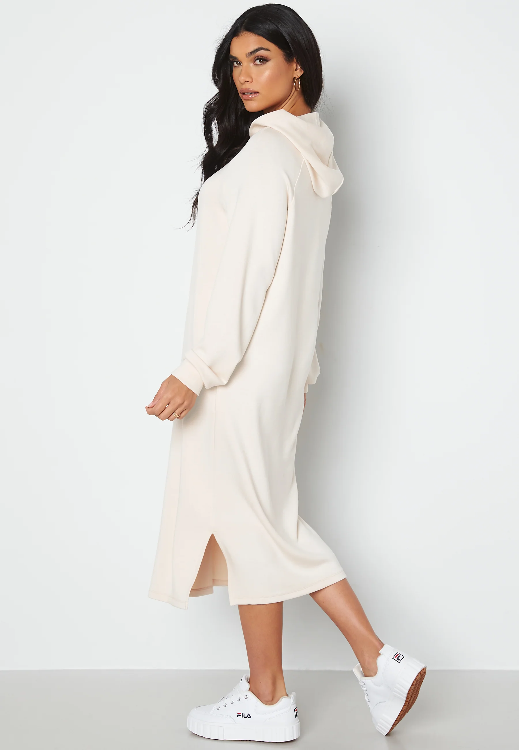 Silky L/S Slit Dress - Image 2