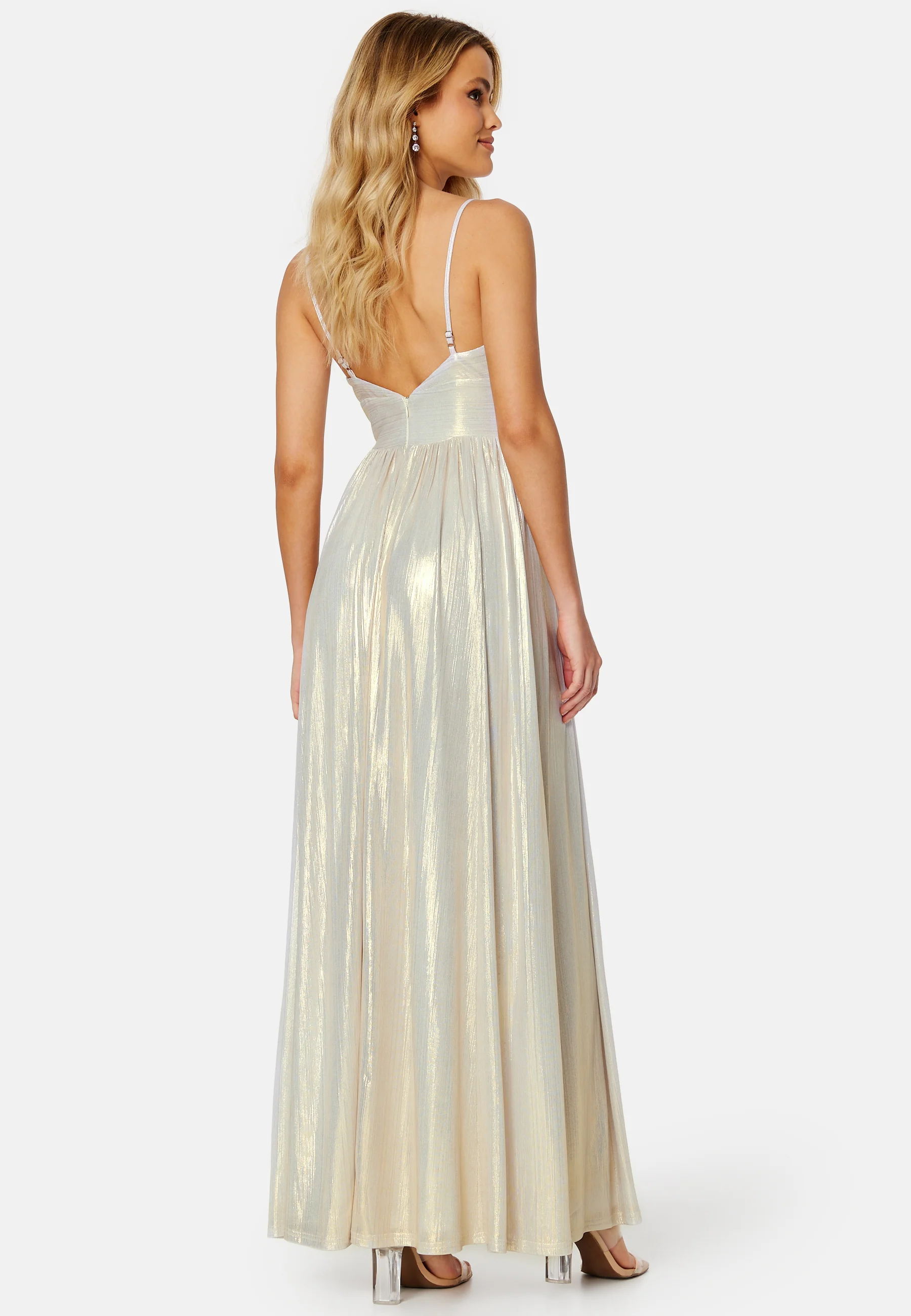 Siri Sparkling Pleated Gown - Image 3