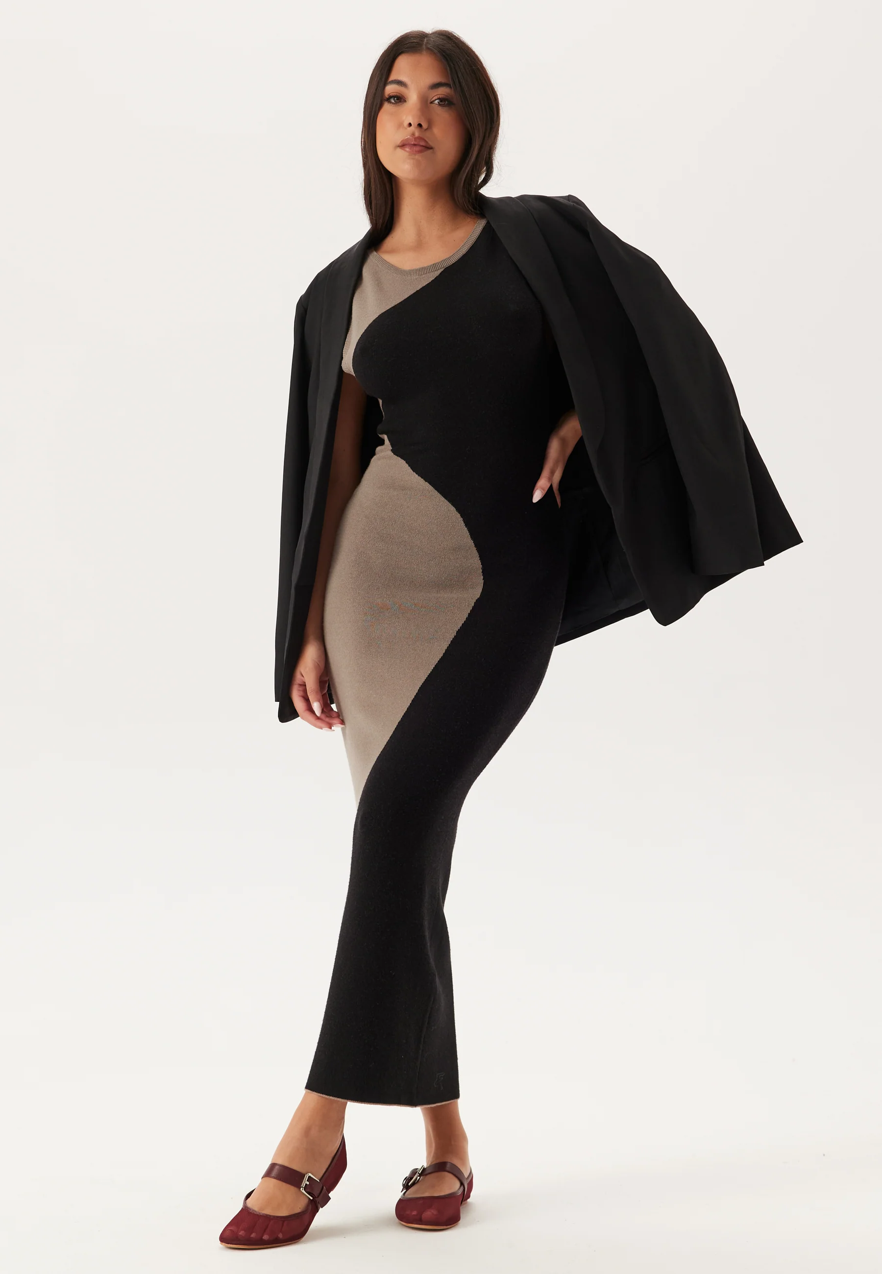 Sleeveless Color Block Dress - Image 4