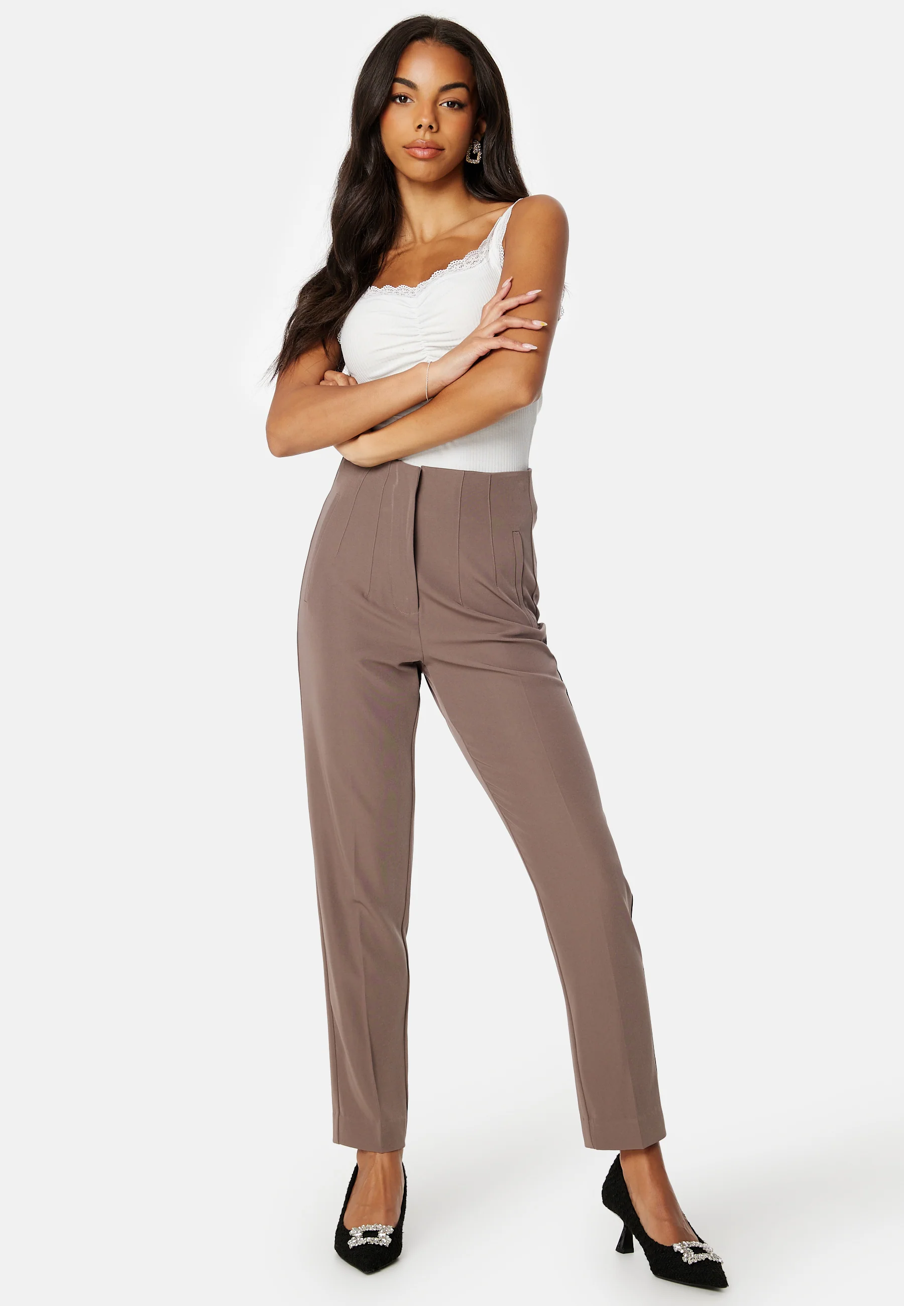 Sleeveless Lace Rib Top - Image 3