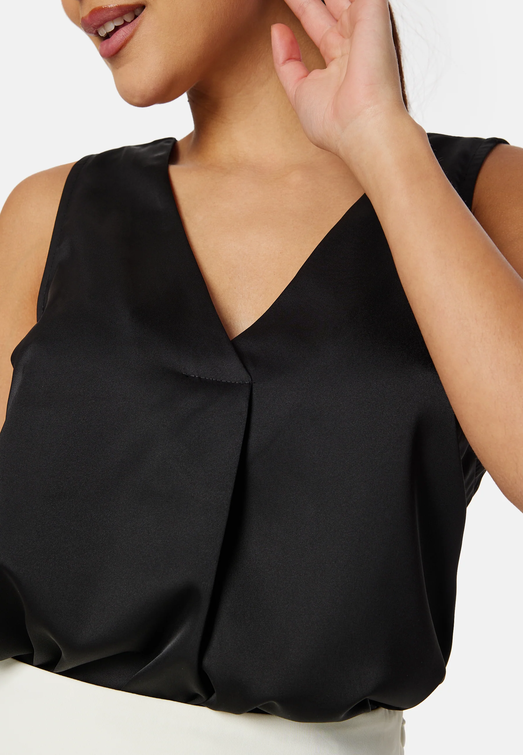 Sleeveless Satin Top - Image 3