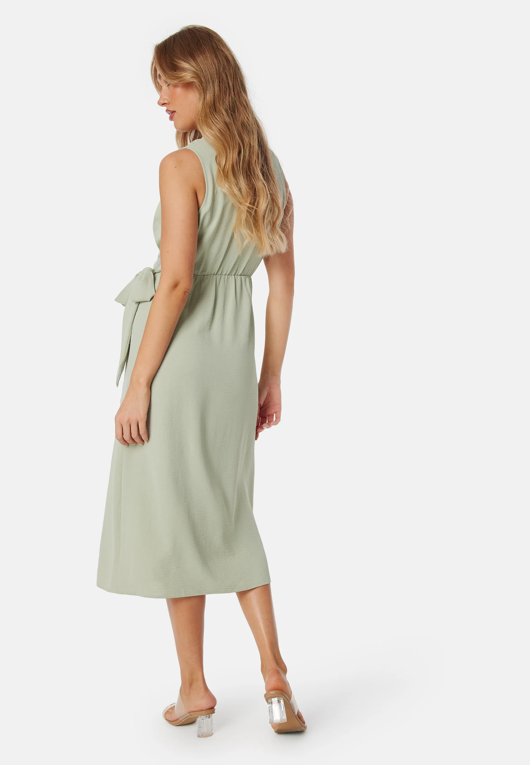 Sleeveless Wrap Dress - Image 3