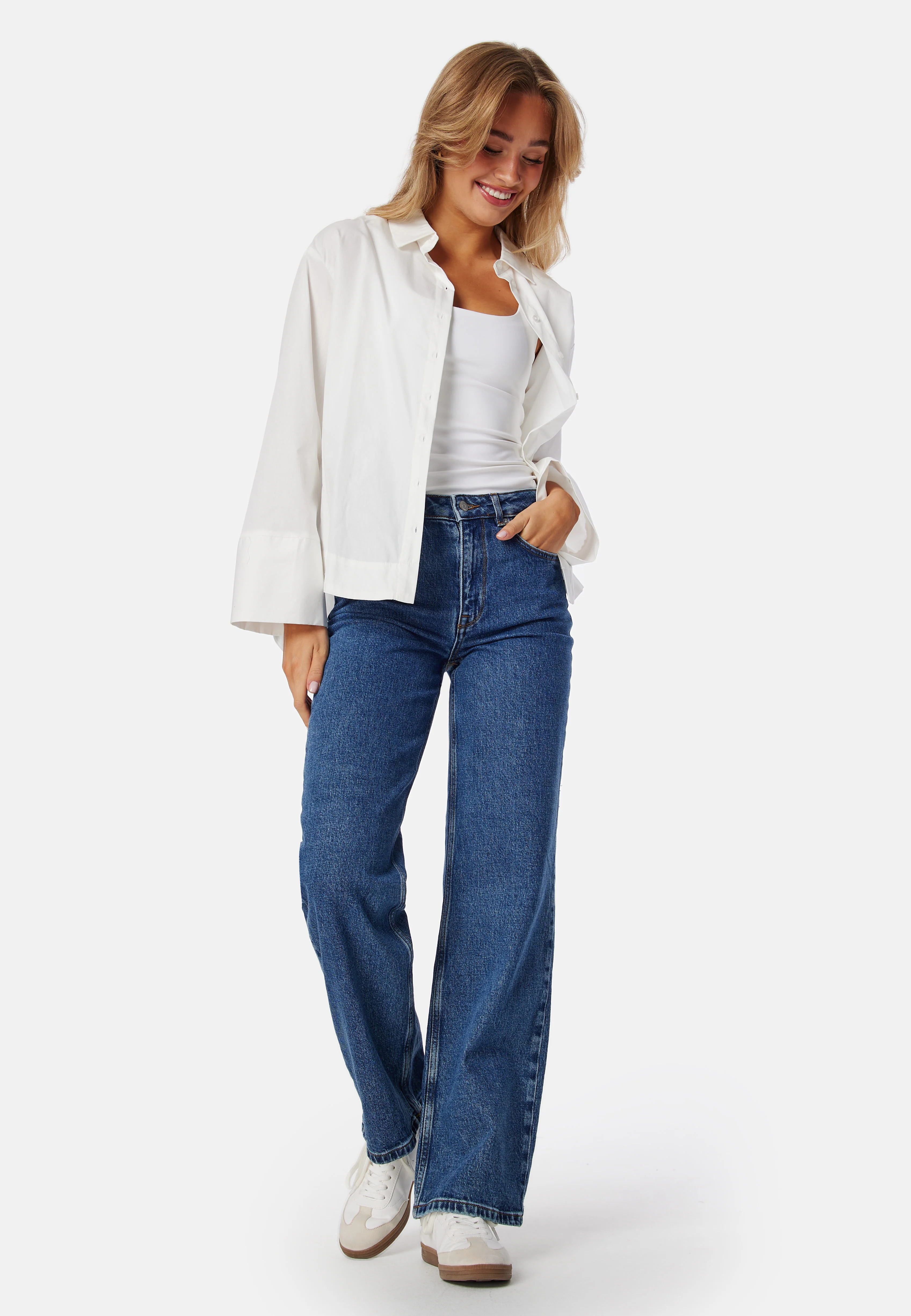 Slfalice Hw Wide Long Wing Blu Jean - Image 3