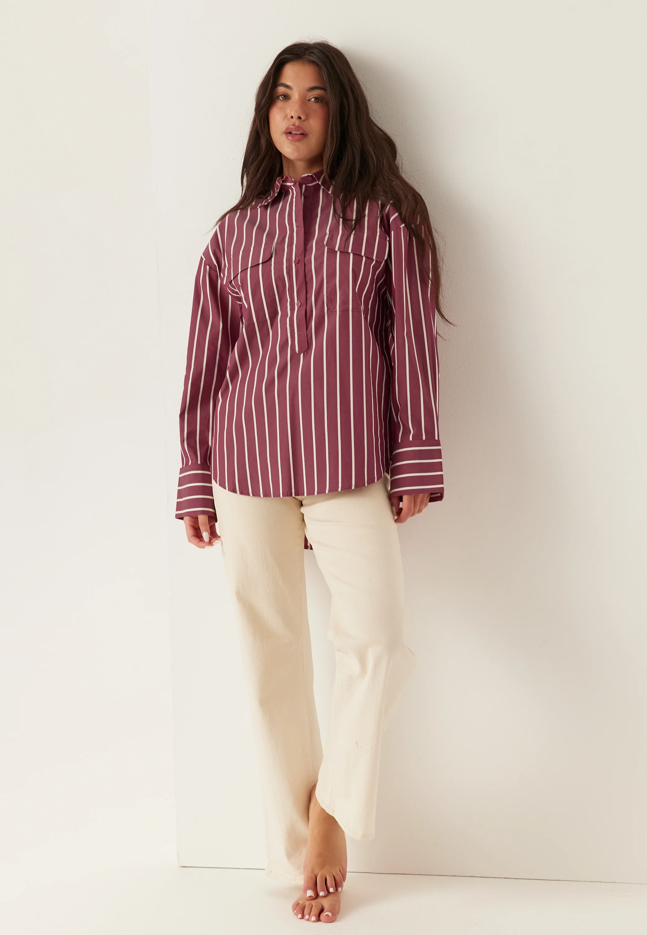Slfbea Oversize Ls Shirt - Image 4