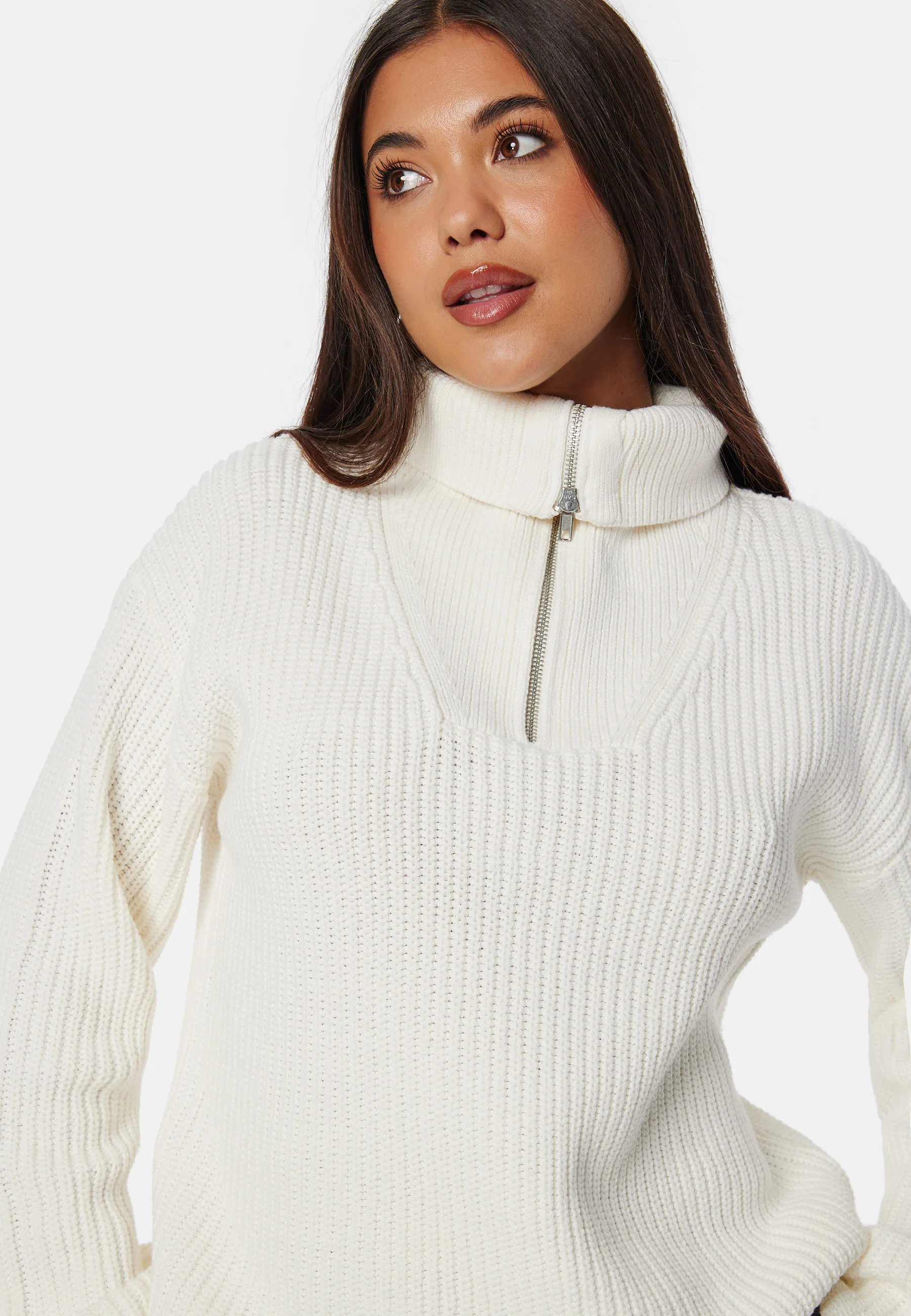 Slfbloomie Ls Knit Half Zip - Image 4