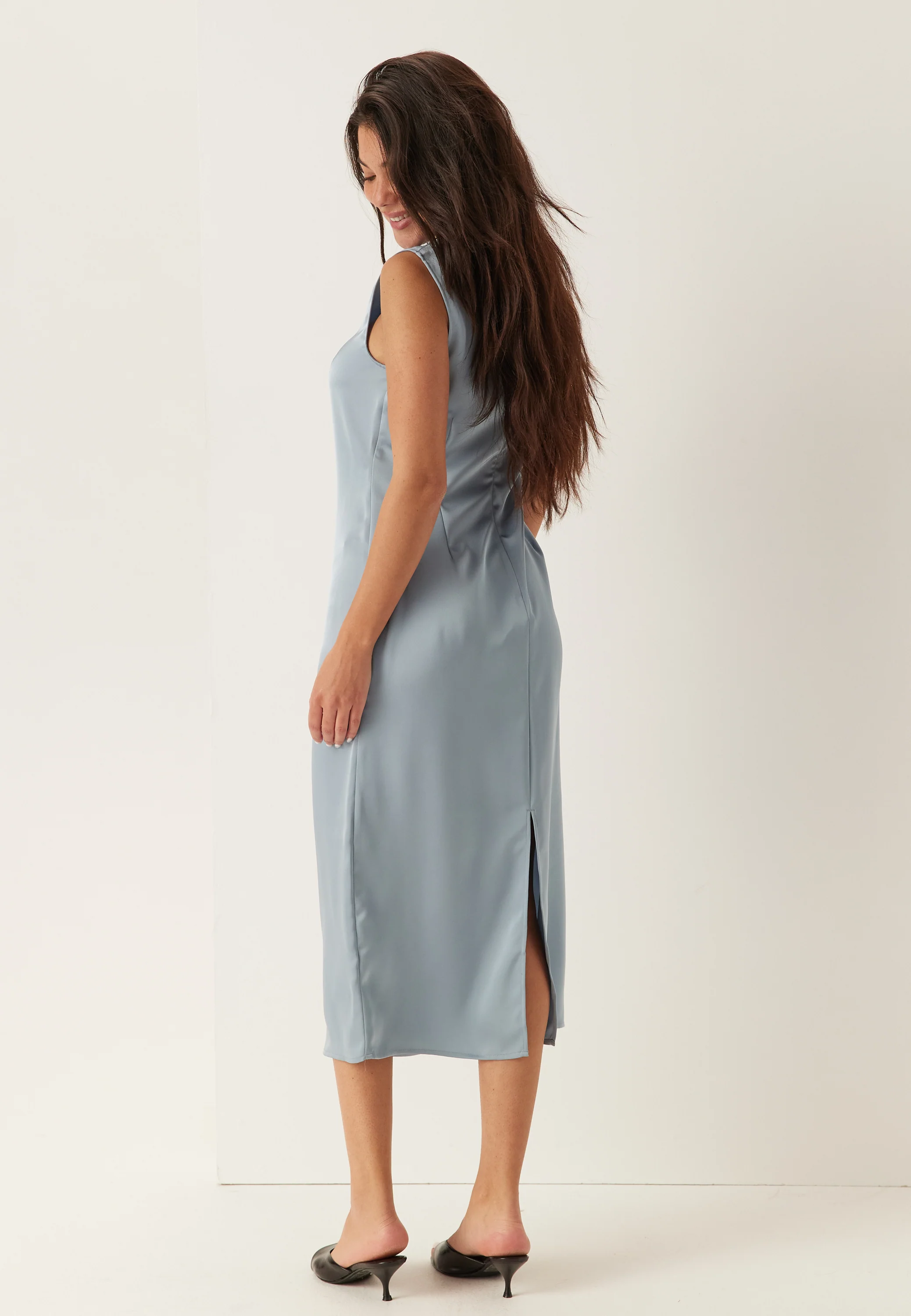 Slfchloe Slim Sl O-neck Midi Dress - Image 2