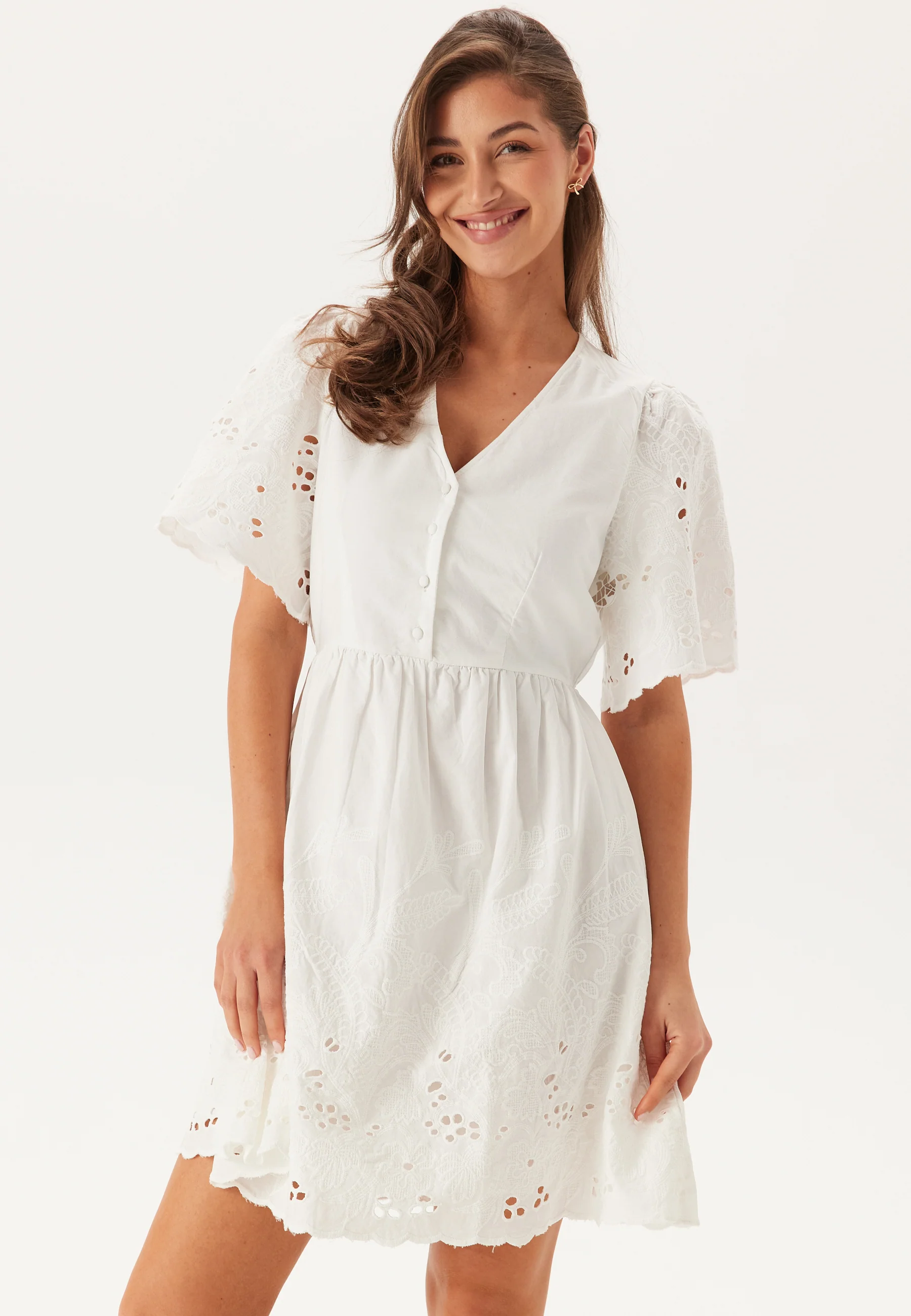 Slfdahlia Ss Short Broderi Dre - Image 4