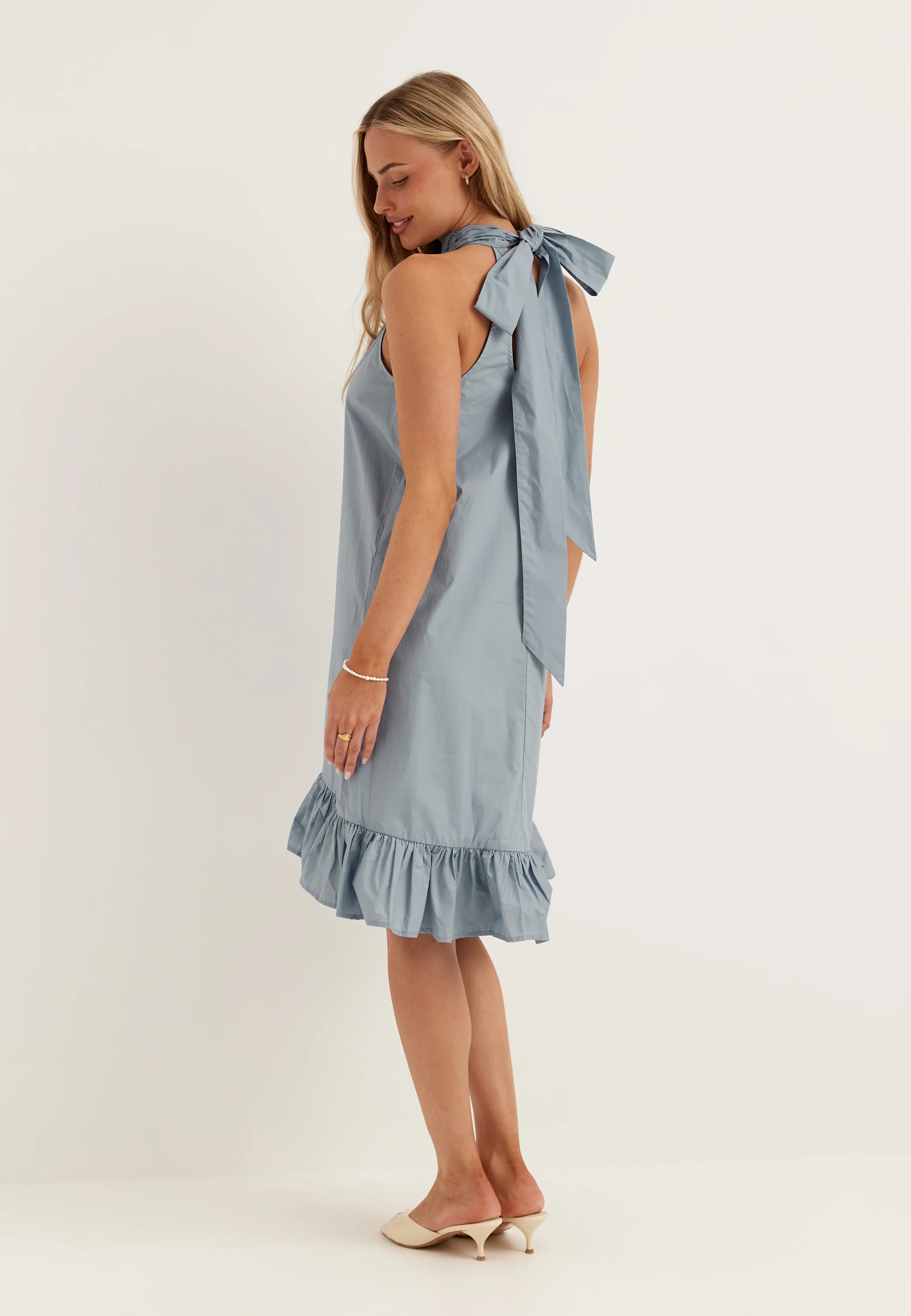 Slfdelia Regular Short Halterneck Dress - Image 3