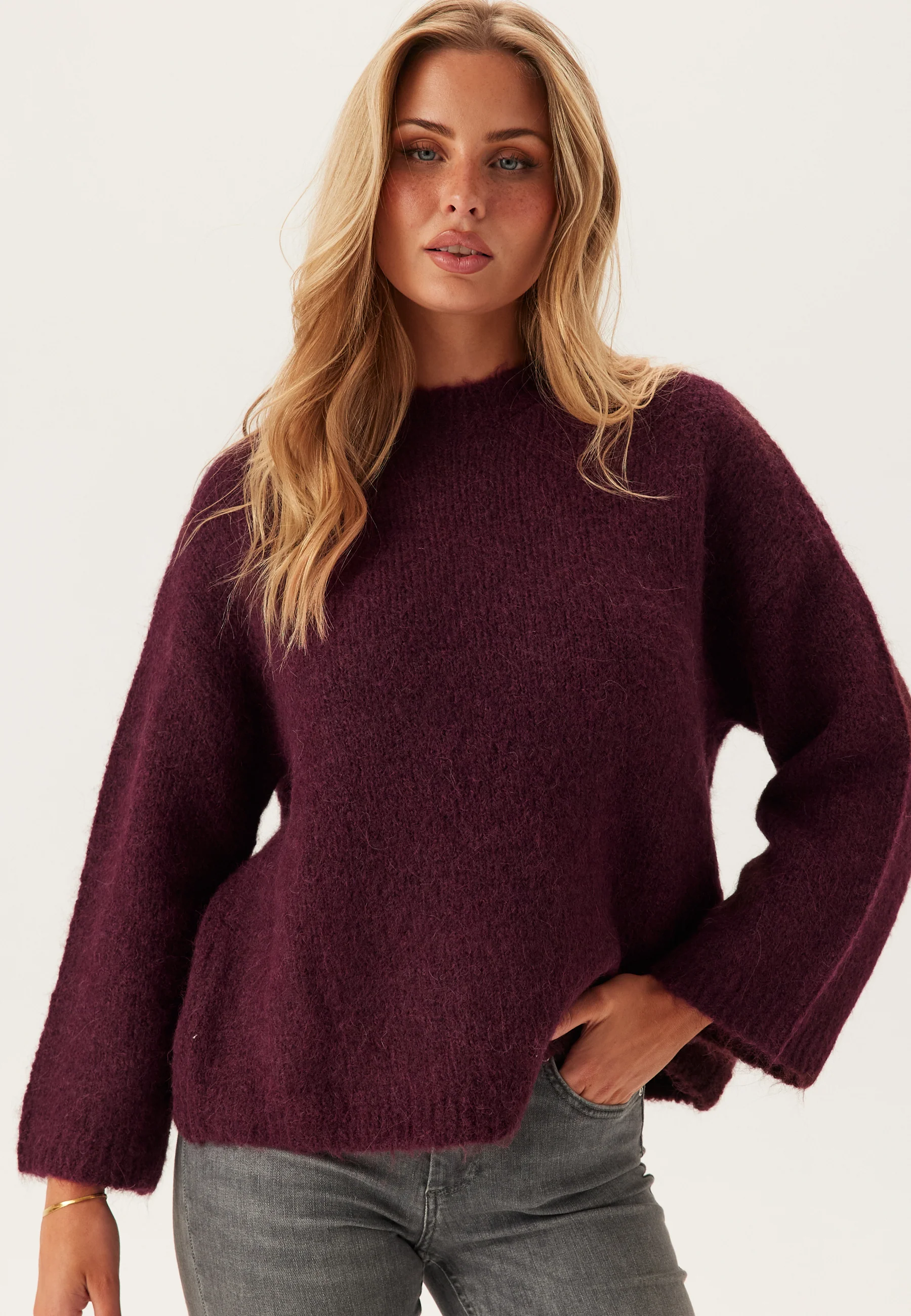 Slfgabriella Ls Knit New O-nec - Image 2