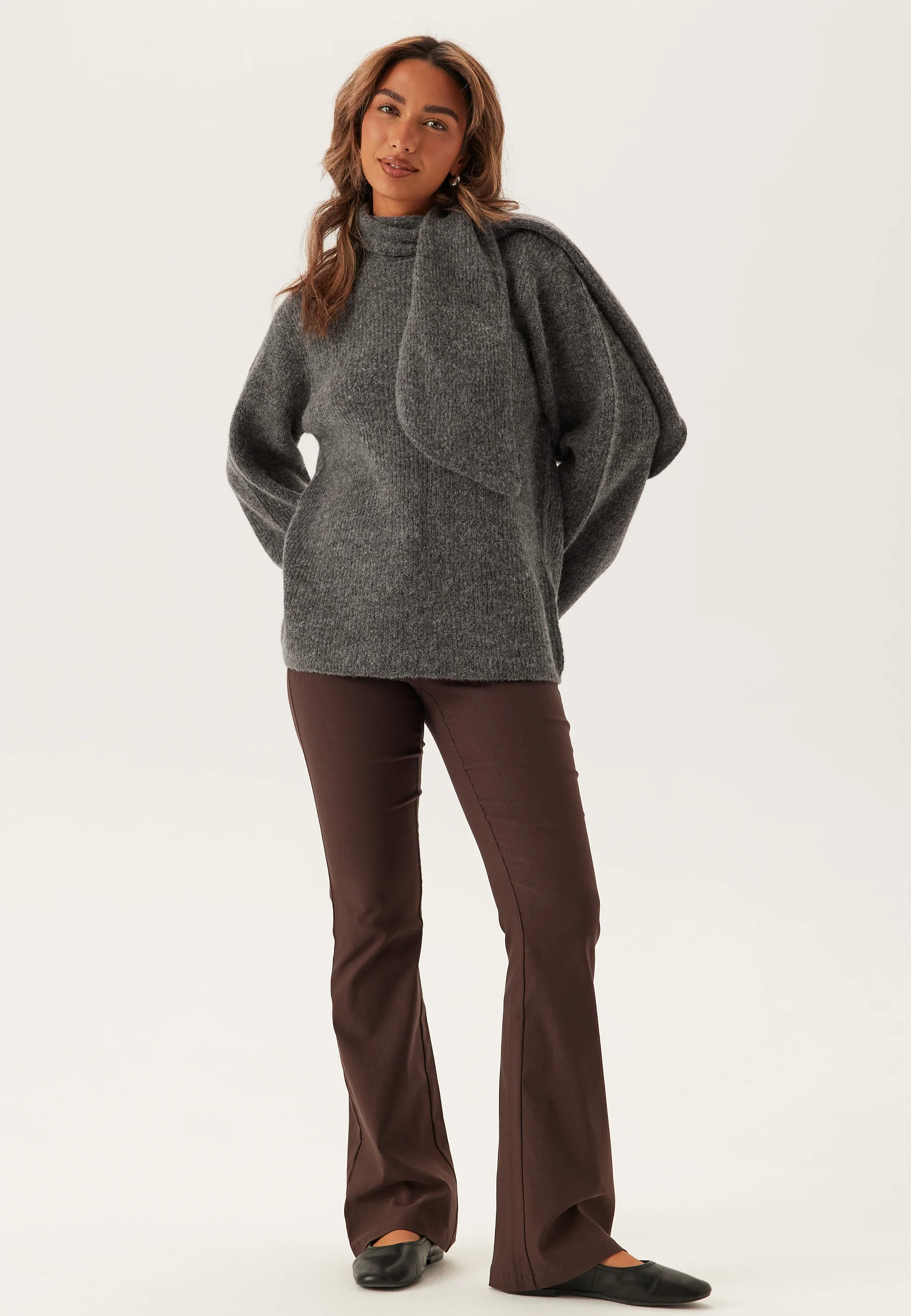 Slflulu Ls Bow Knit - Image 3