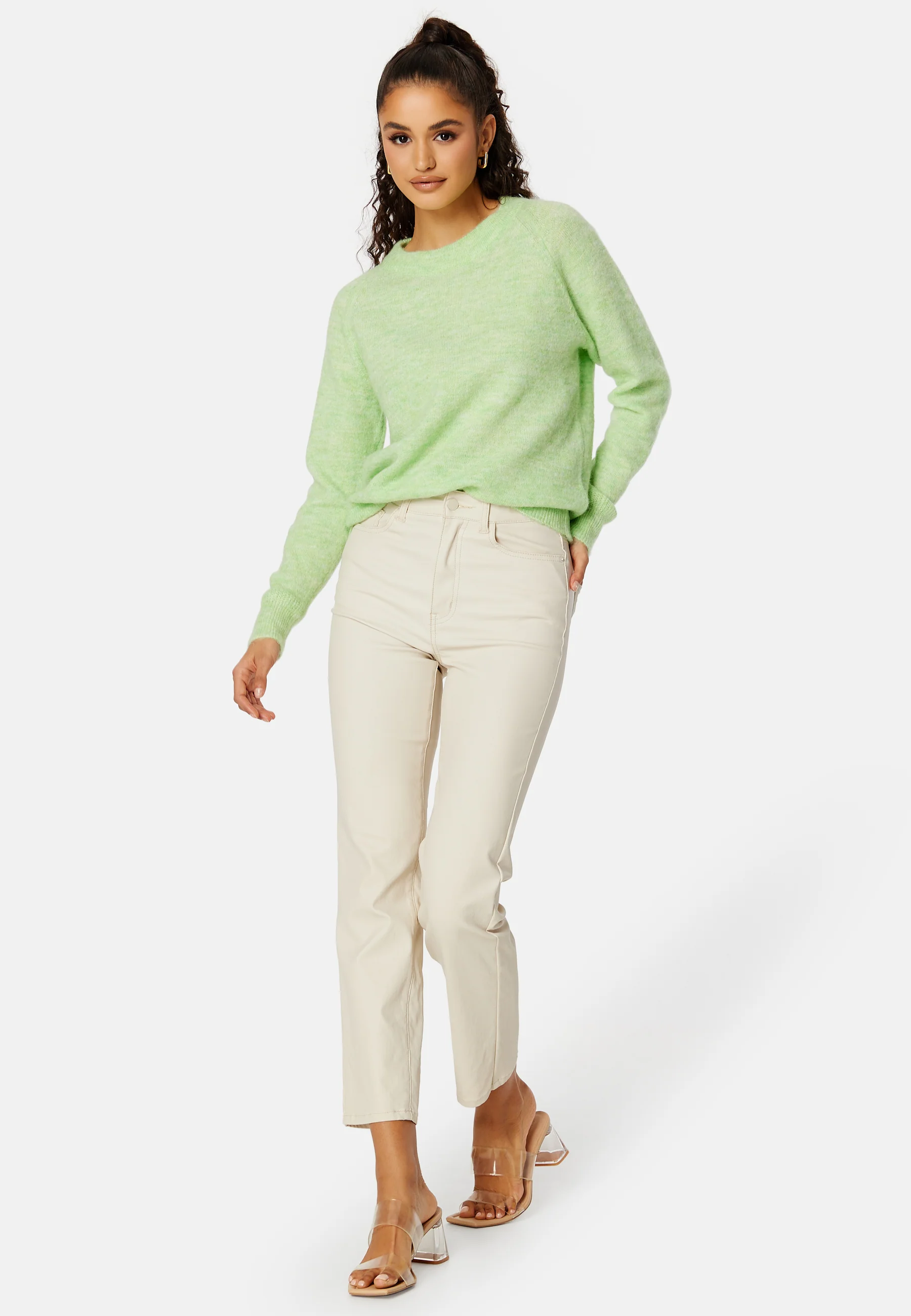 Slflulu LS Knit O-Neck