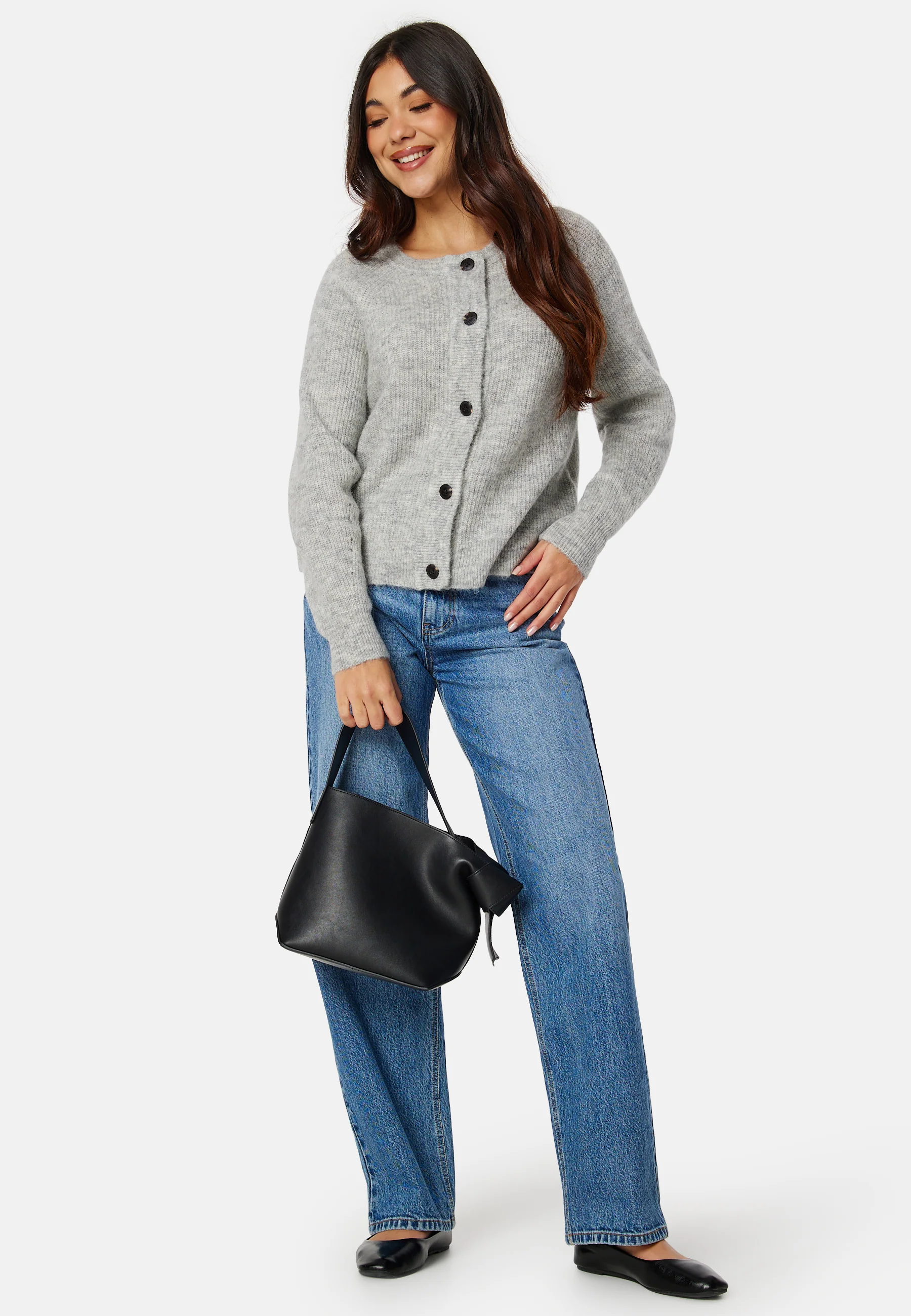 Slflulu LS knit short cardigan - Image 3