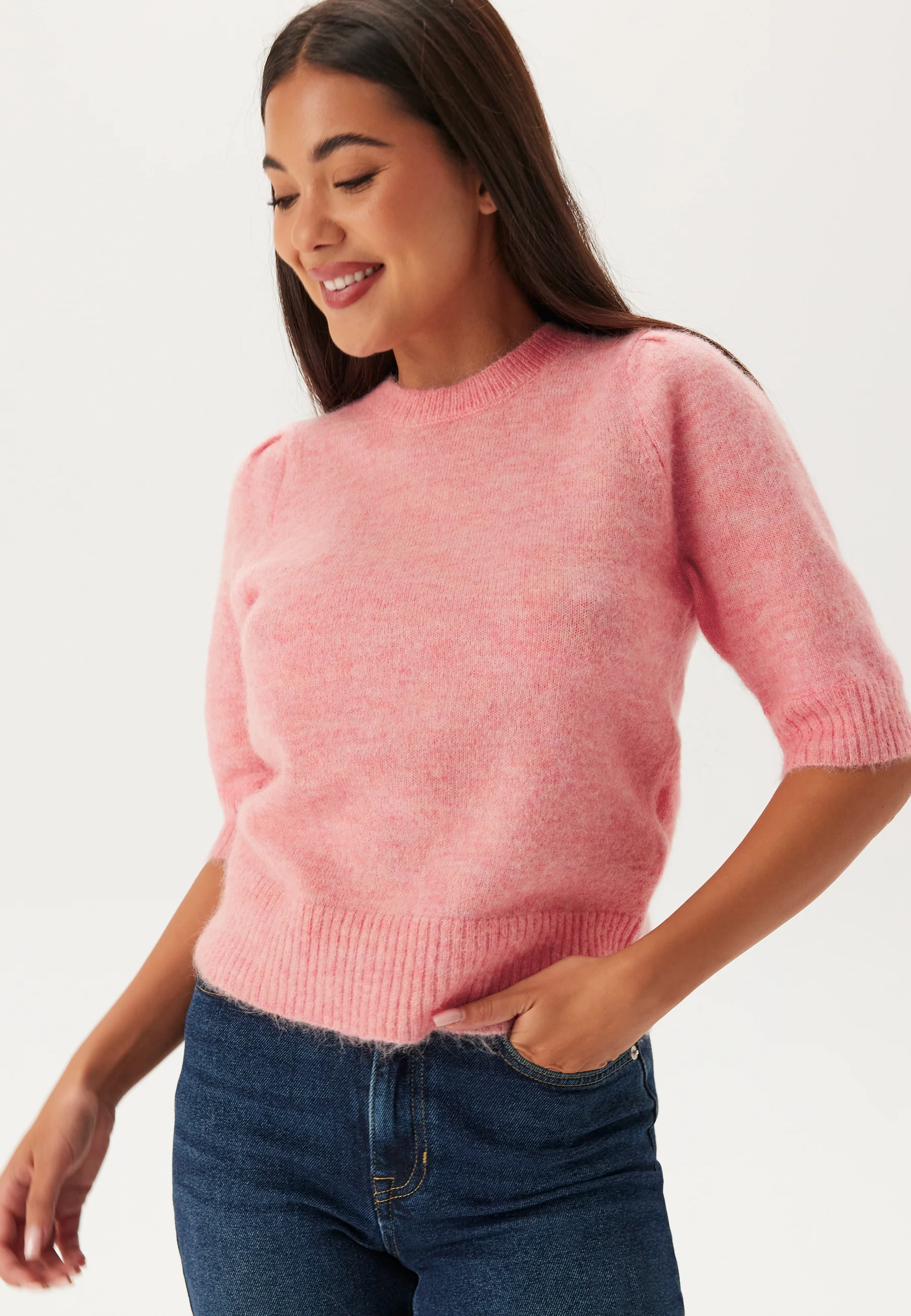 Slflulu Ss Open Back Knit O_x0
