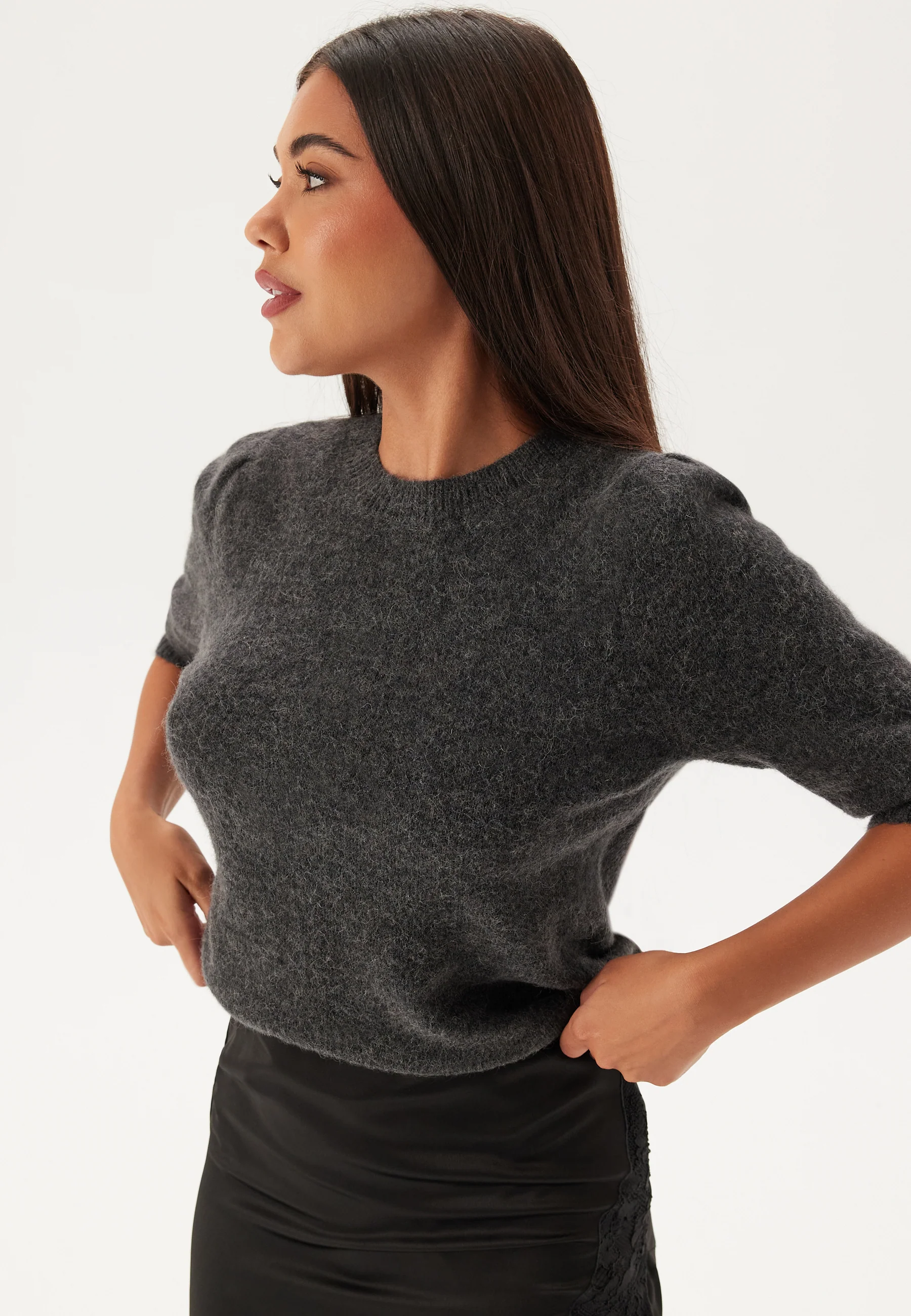 Slflulu Ss Open Back Knit O_x0