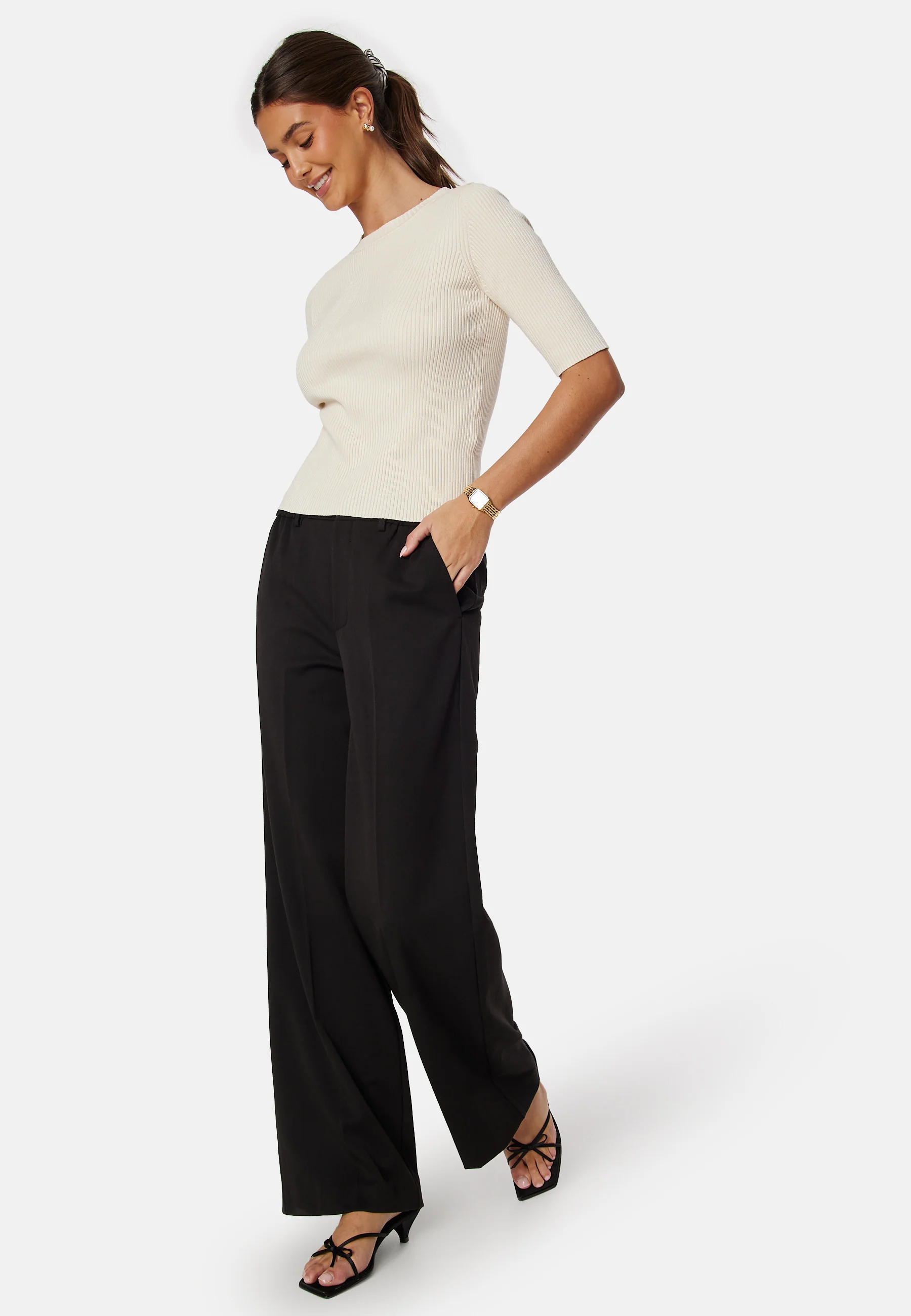 Slfmala 2/4 Knit O-Neck - Image 3