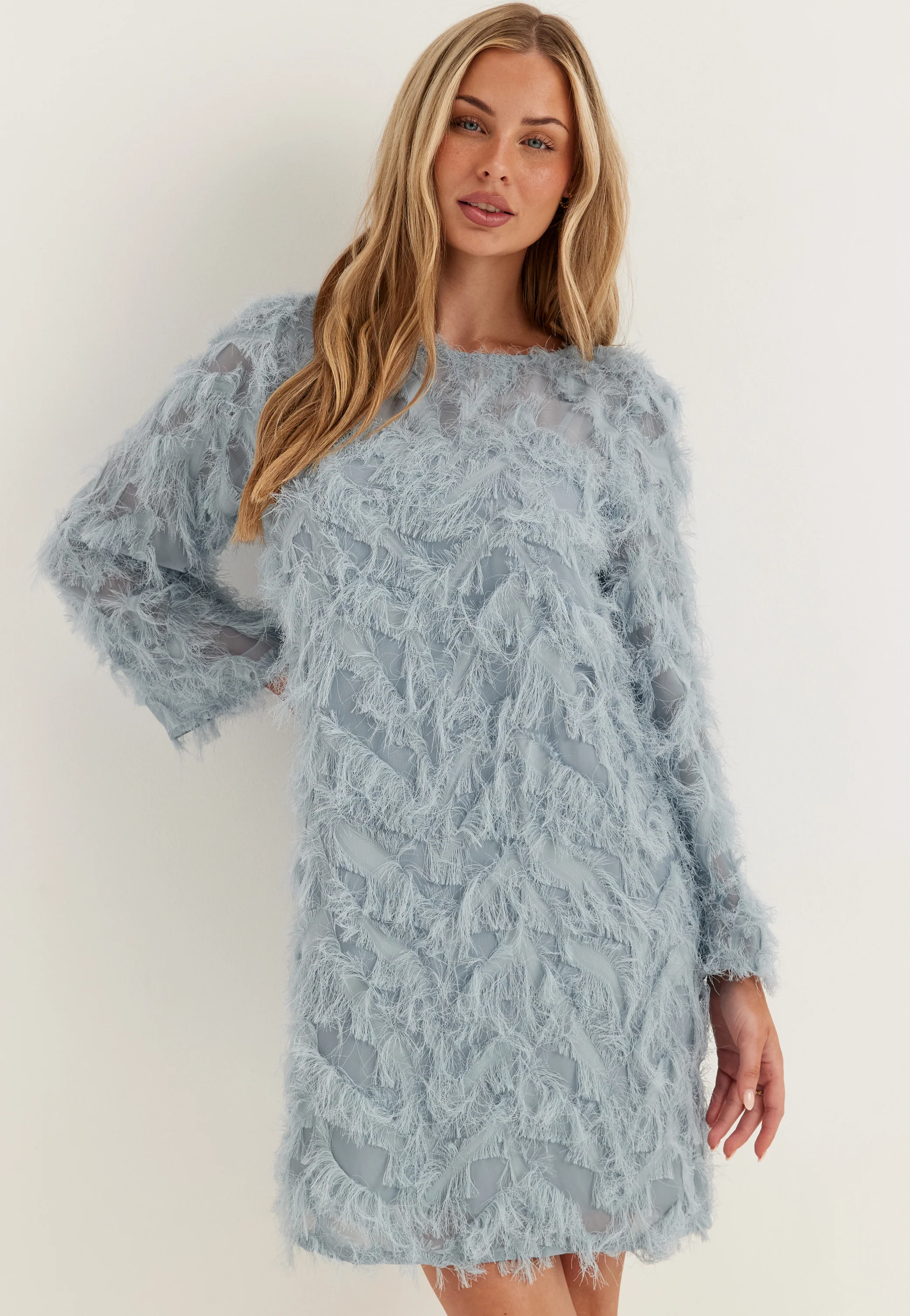 Slfmyline Relaxed Ls Boat Neck Dress