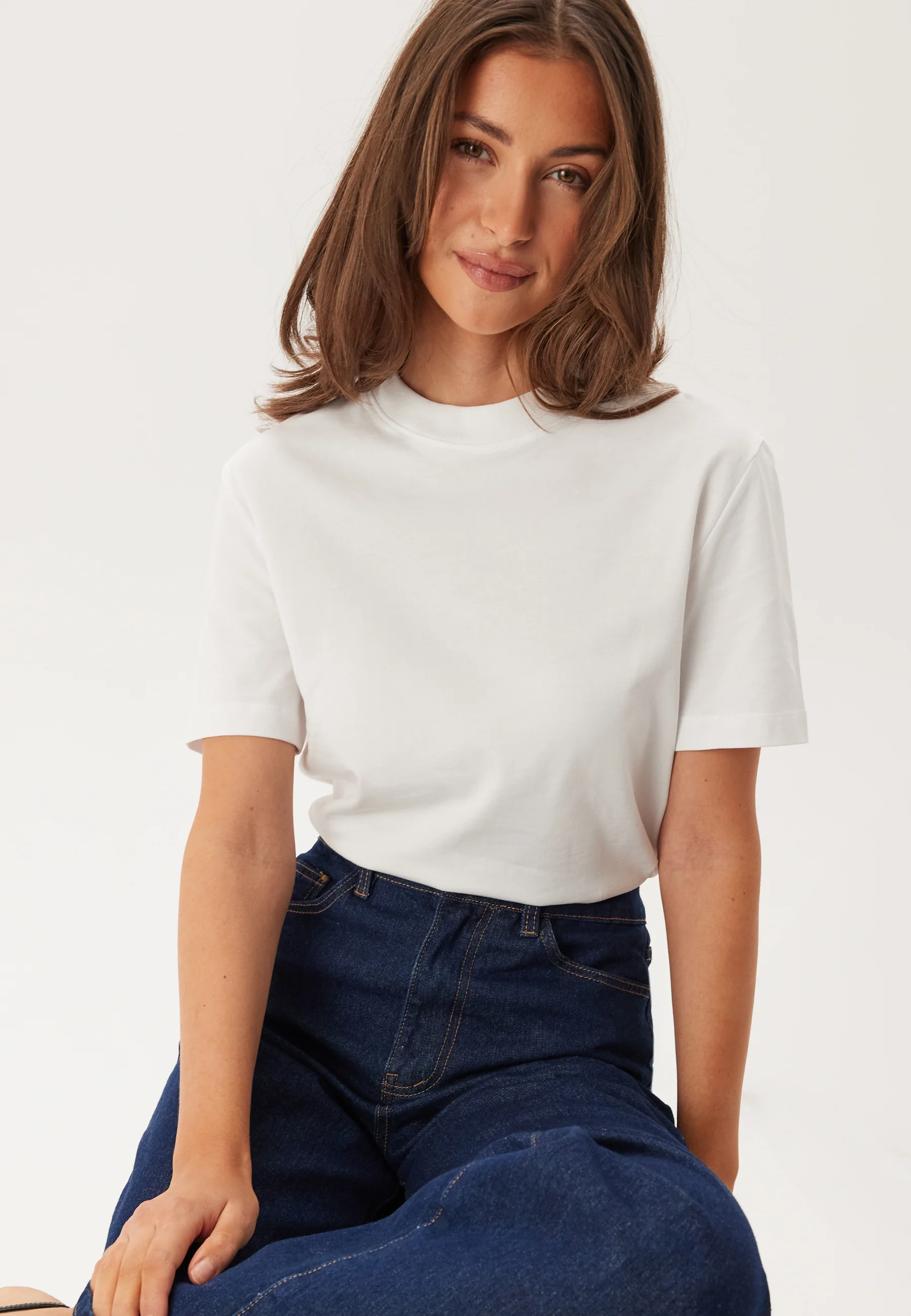 Slfrelax Colwoman Ss Mock Neck