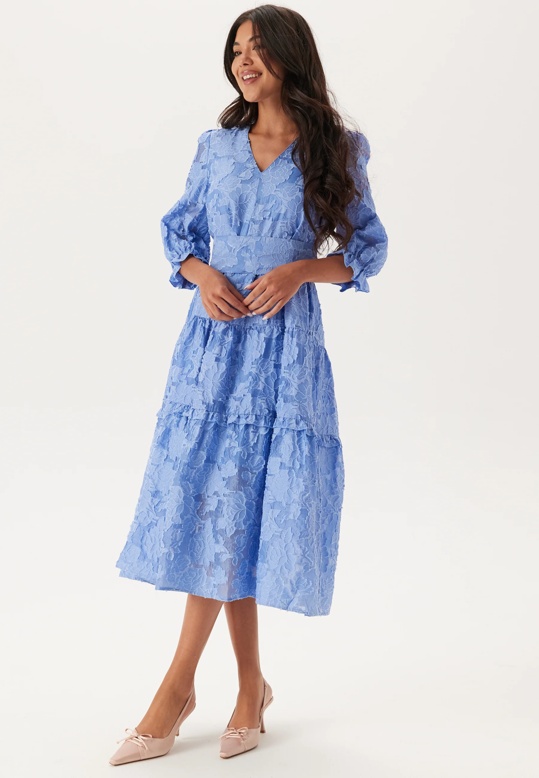 Slfsadie 3/4 Midi Dress