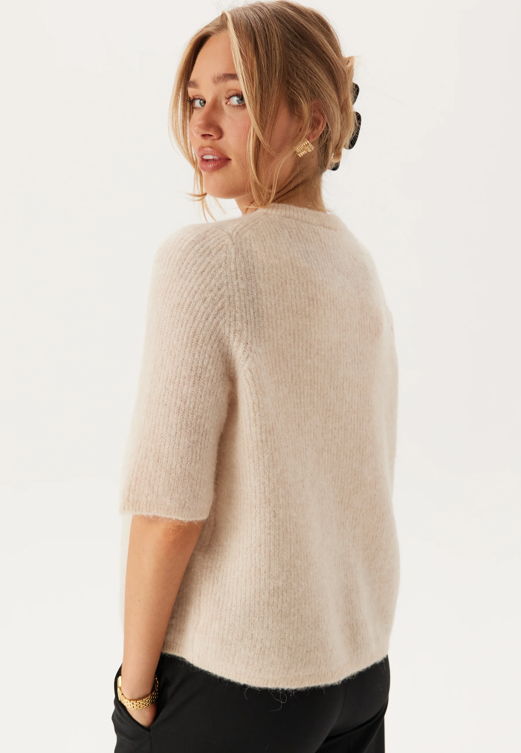 Slfsia Ras 2/4 Rib Knit Cardigan - Image 4