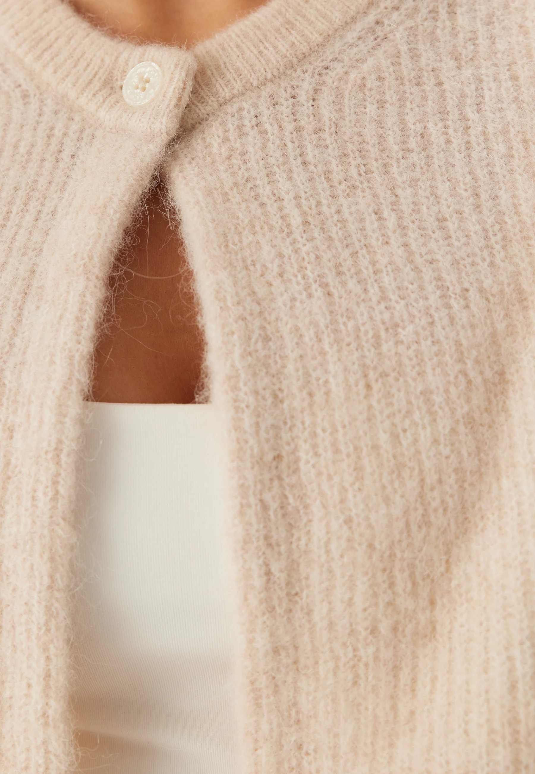 Slfsia Ras 2/4 Rib Knit Cardigan - Image 6