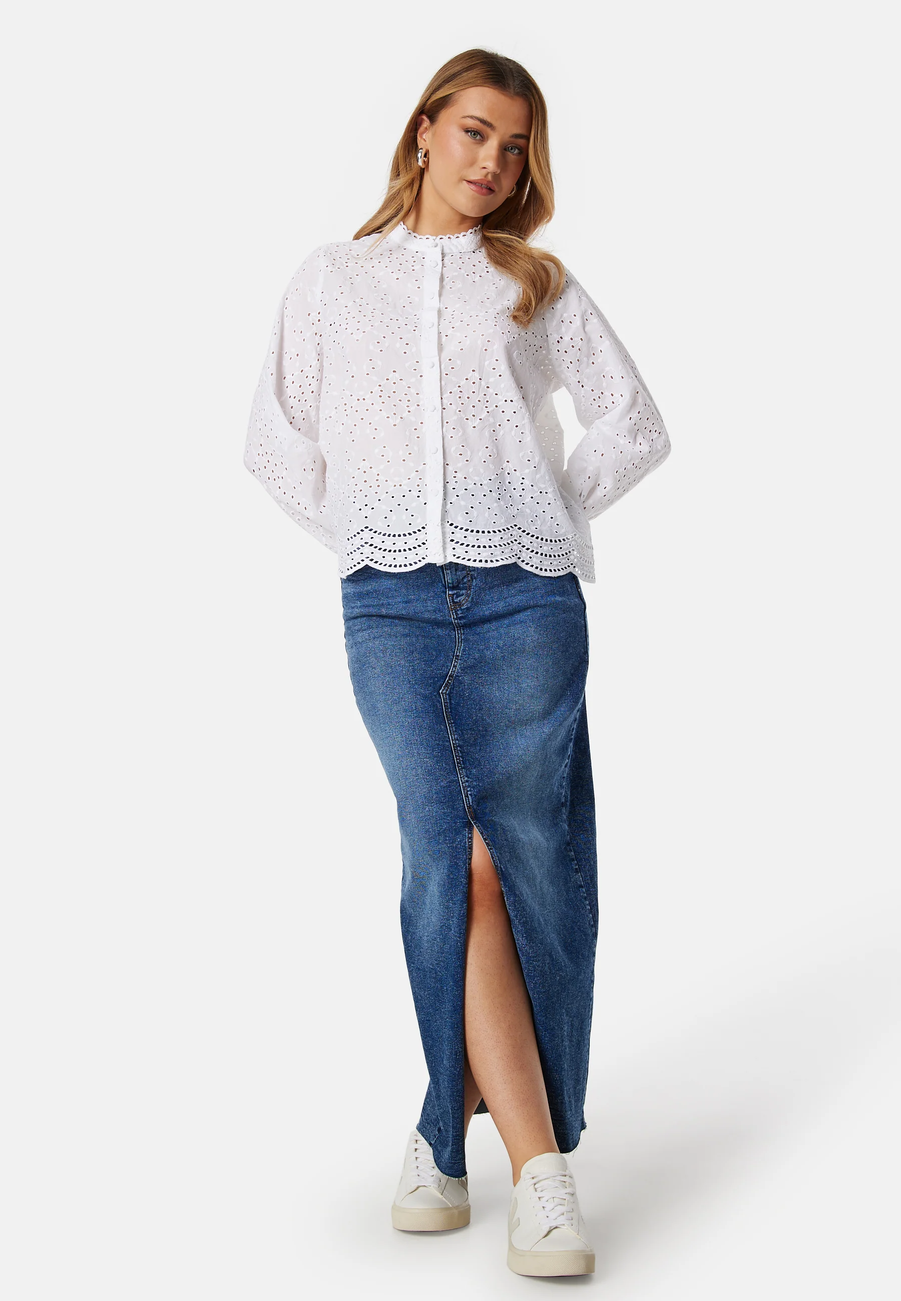 Slftatiana L/S Embr Shirt - Image 3