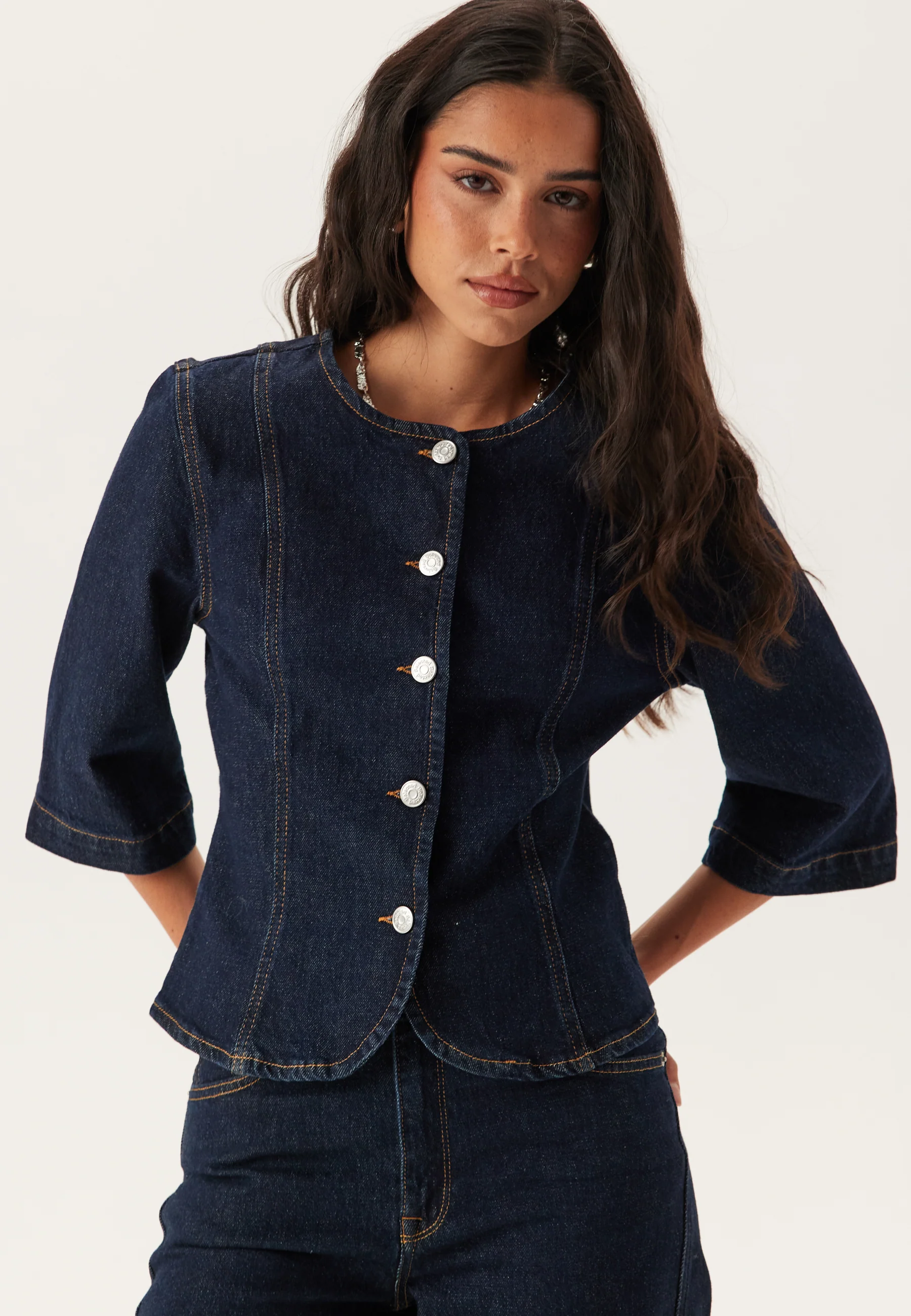 Slfvida-kori 3/4 SHORT DENIM J - Image 2