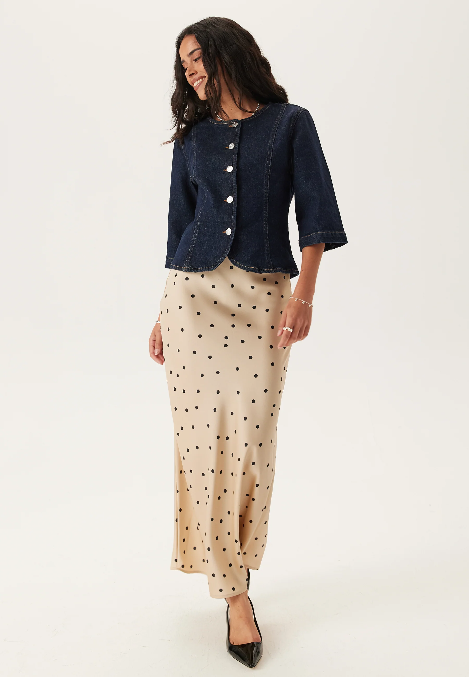 Slfvida-kori 3/4 SHORT DENIM J - Image 7