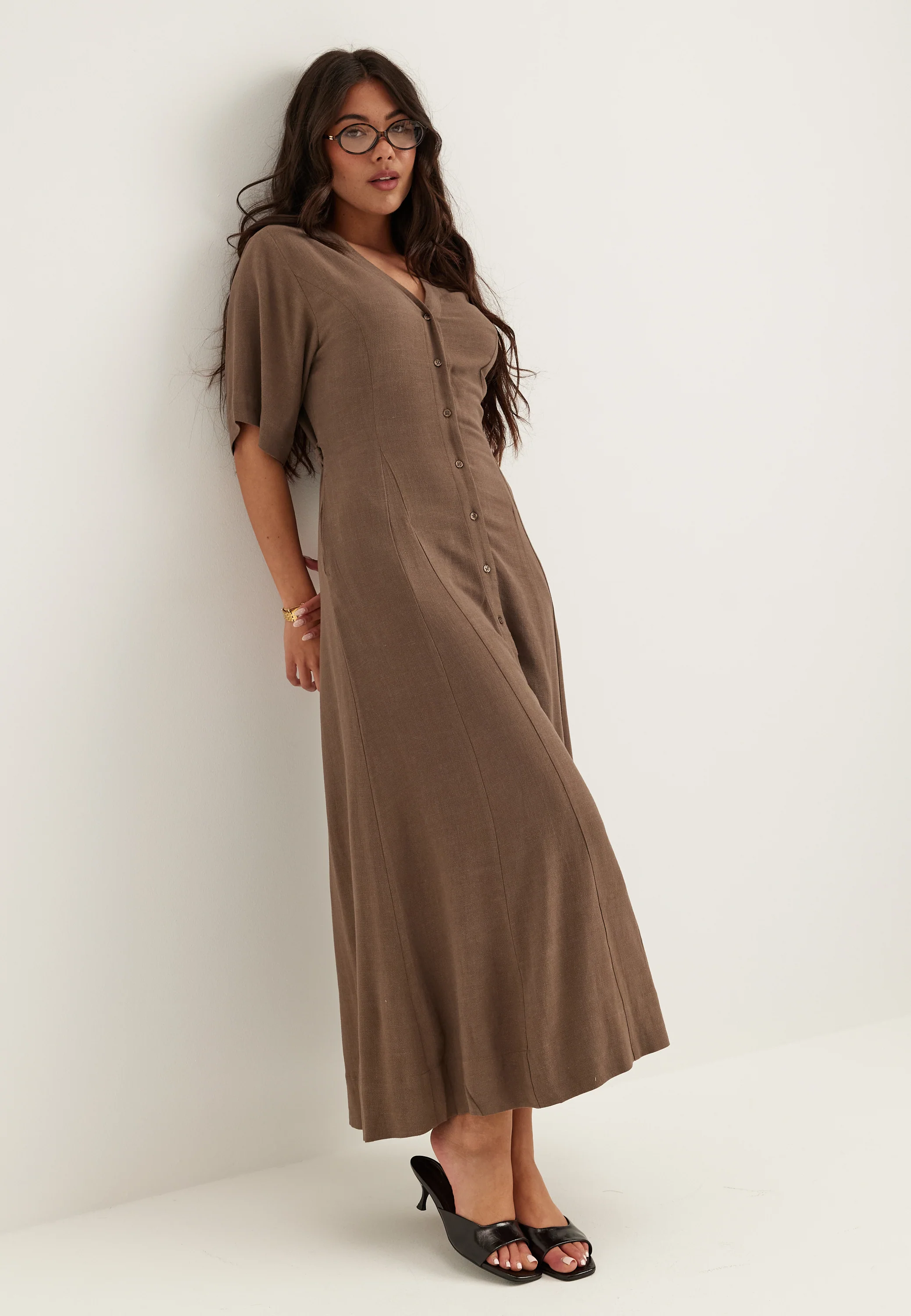 Slfviva Regular Linen Blend Dress - Image 2