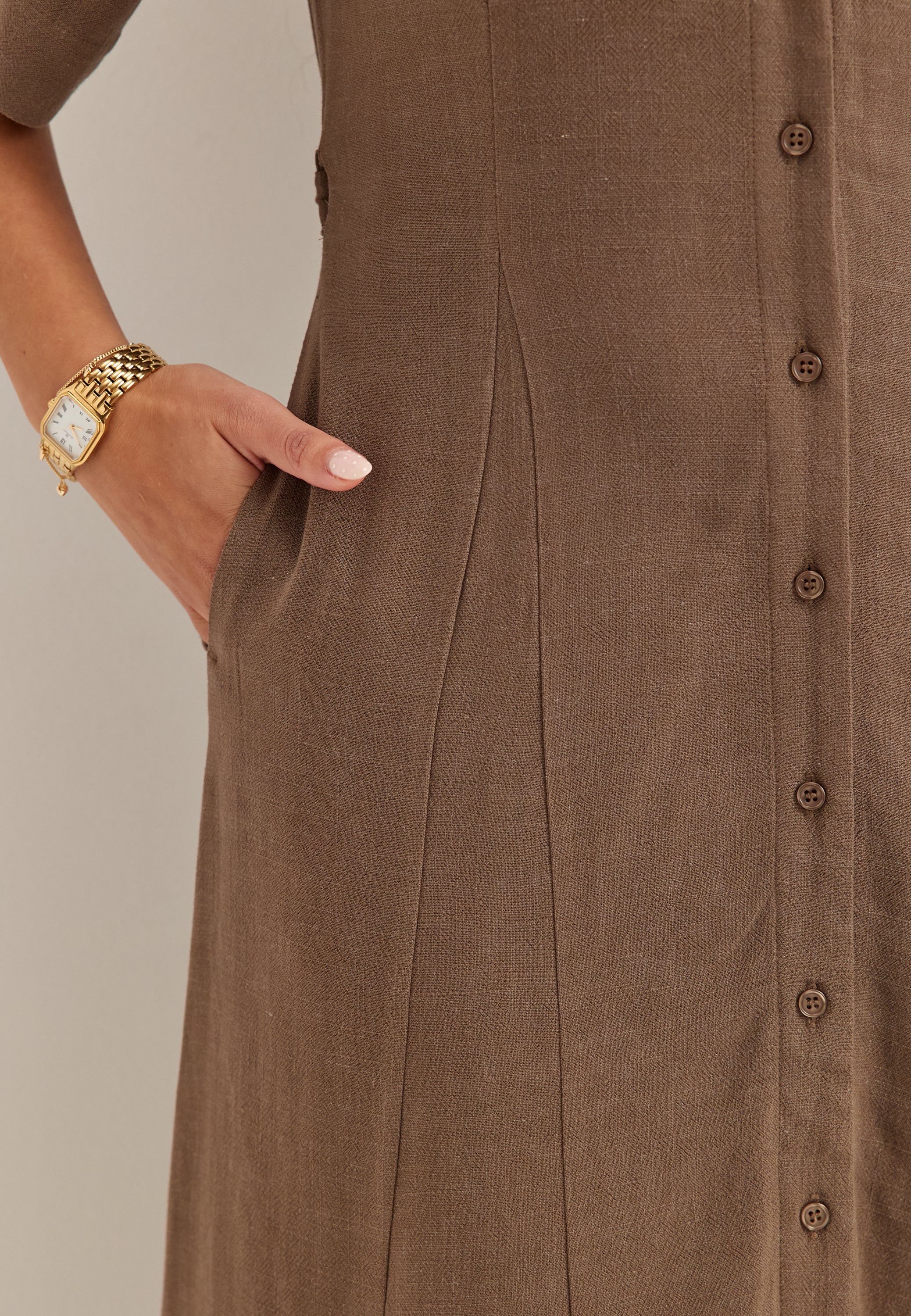 Slfviva Regular Linen Blend Dress - Image 4
