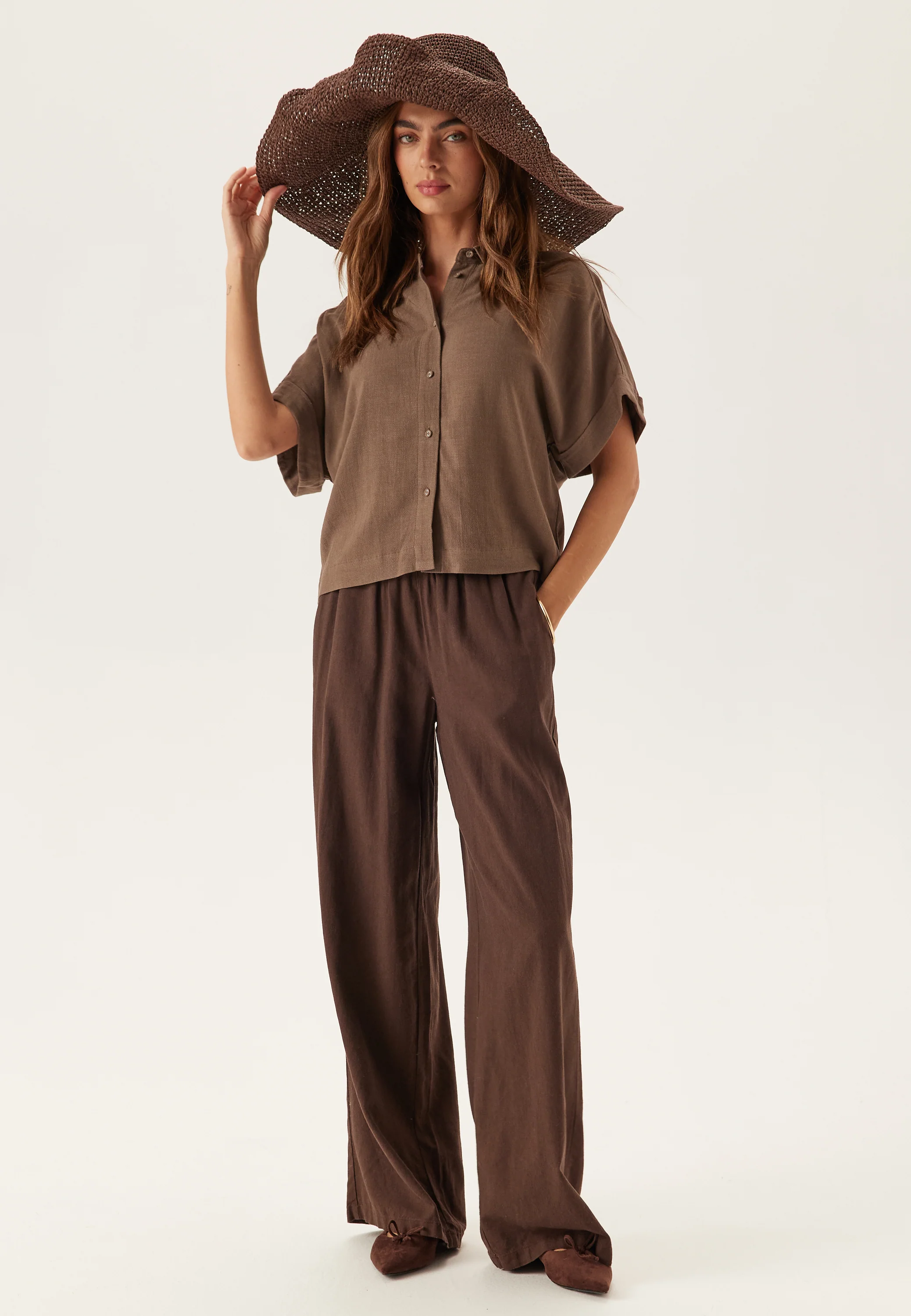 Slfviva Ss Cropped Sun Shirt - Image 5