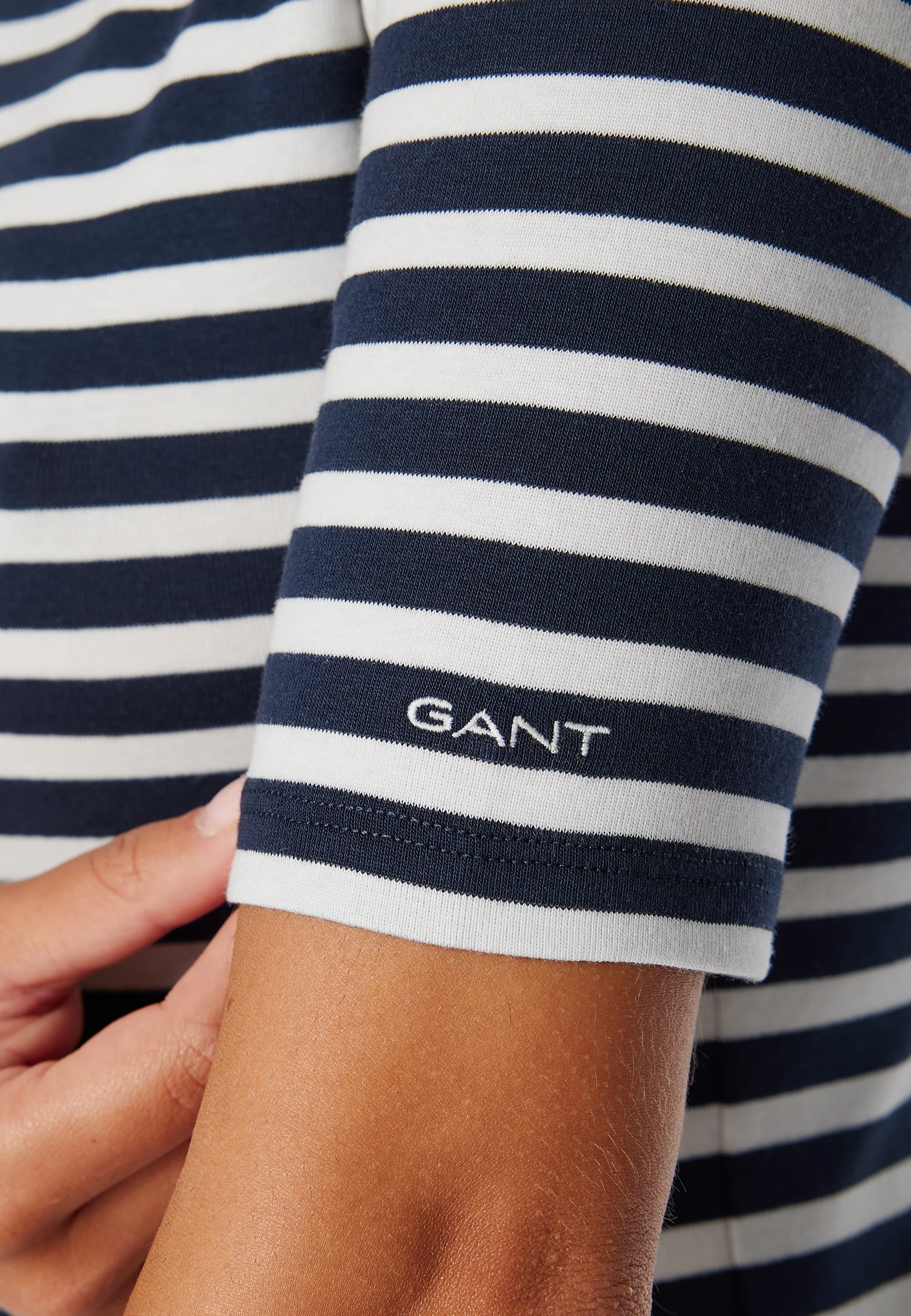 Slim Striped Ribb T-Shirt - Image 4