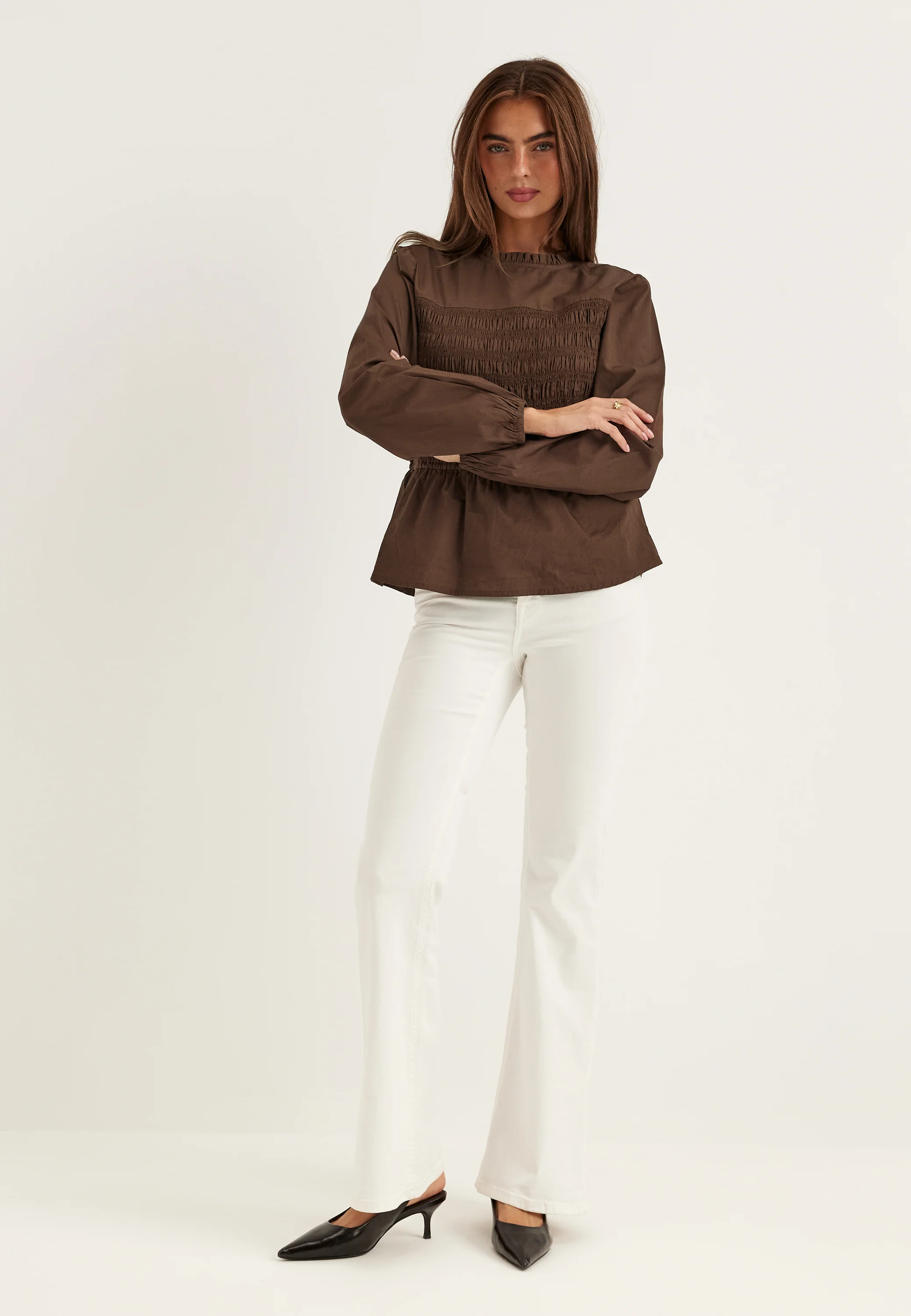 Smock Cotton Blouse - Image 2
