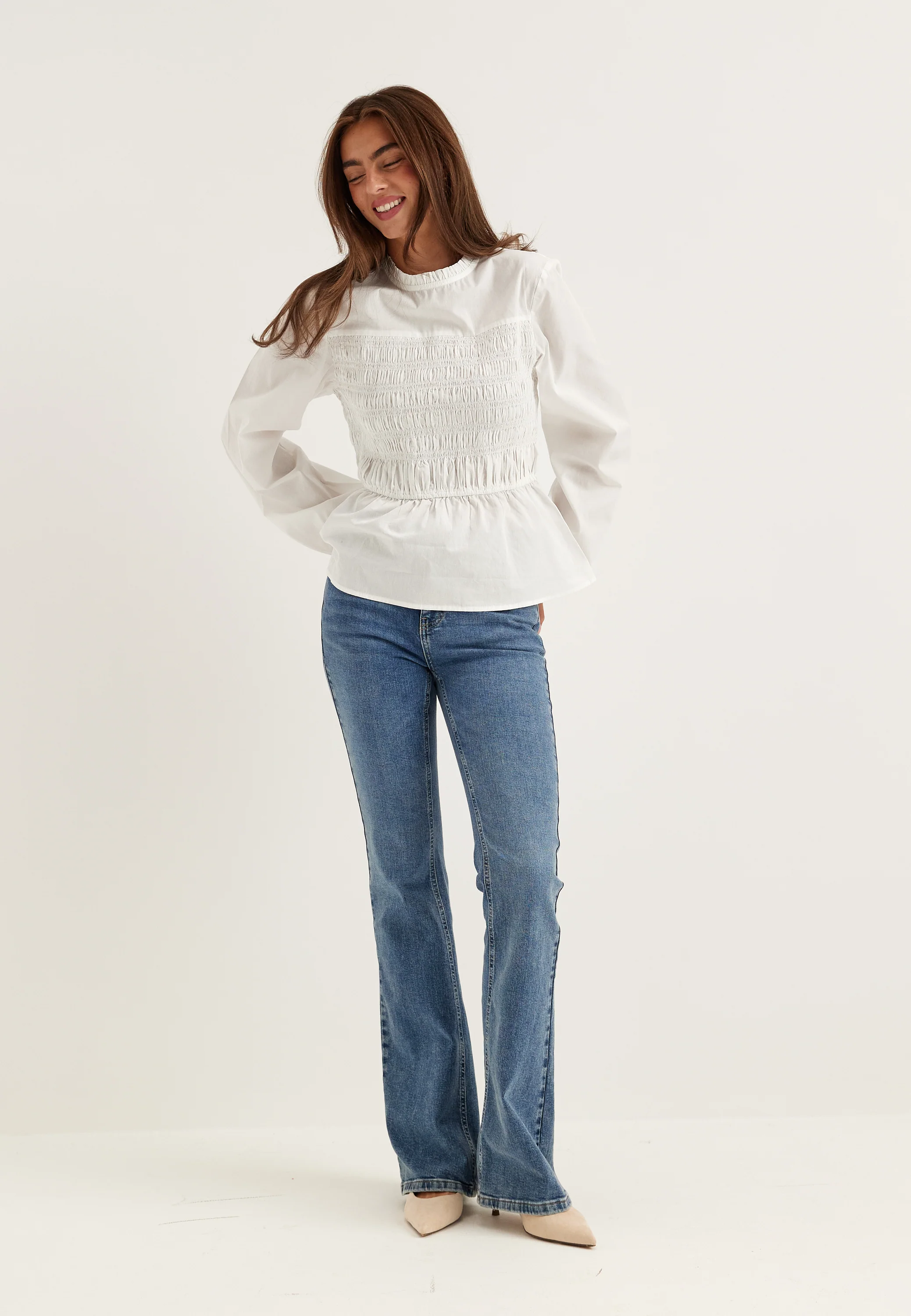 Smock Cotton Blouse - Image 2